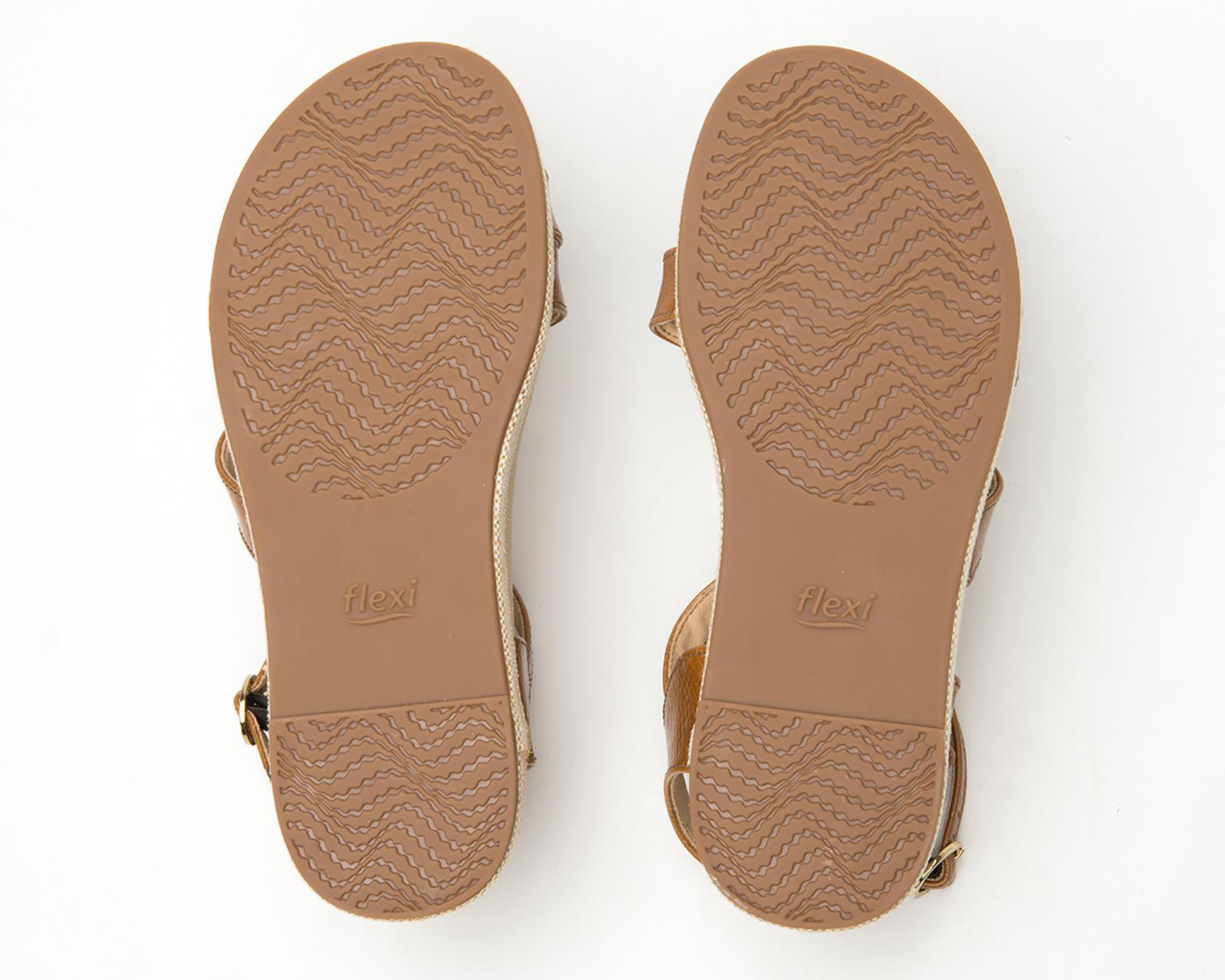 Foto 2 | Sandalias Casuales Flexi de Piel para Mujer