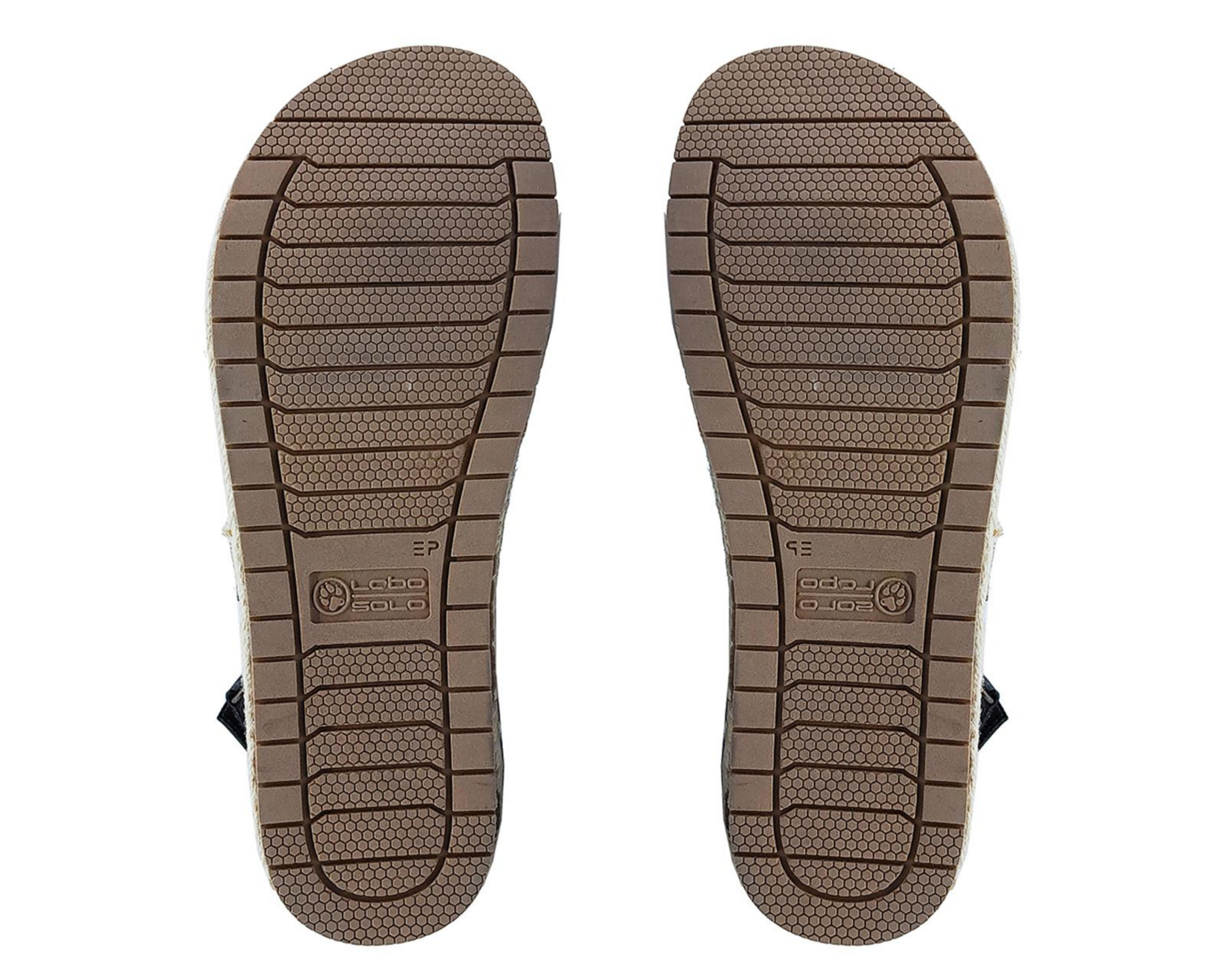 Foto 3 pulgar | Sandalias Confort Lobo Solo de Piel para Mujer