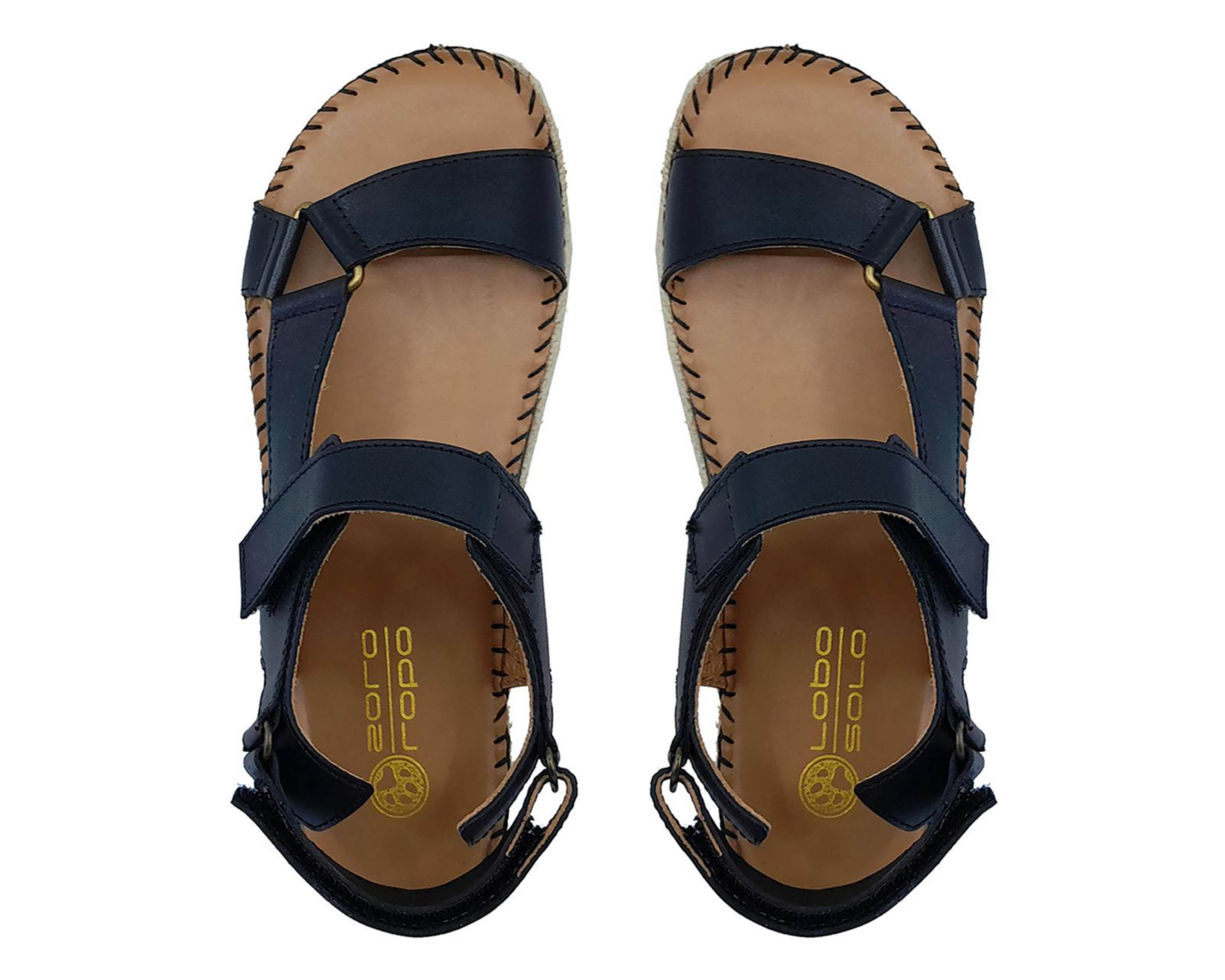 Foto 4 pulgar | Sandalias Confort Lobo Solo de Piel para Mujer
