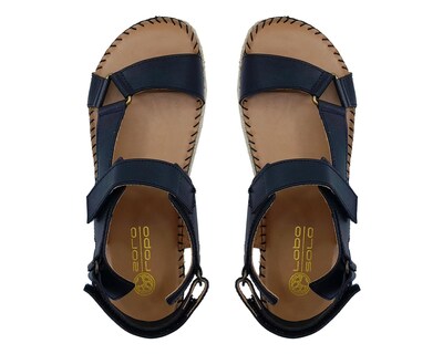 Foto 3 | Sandalias Confort Lobo Solo de Piel para Mujer