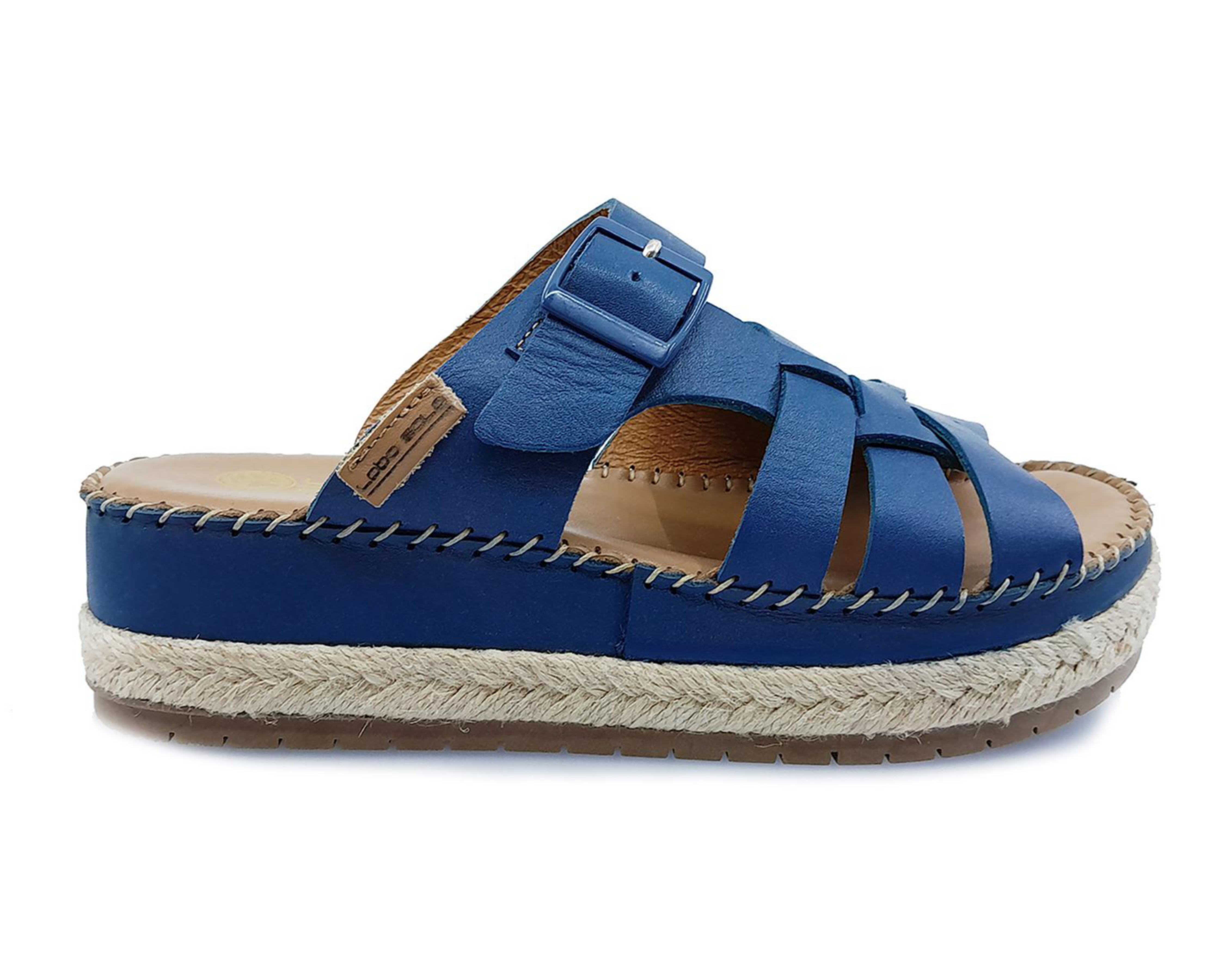 Foto 5 pulgar | Sandalias Confort Lobo Solo de Piel para Mujer