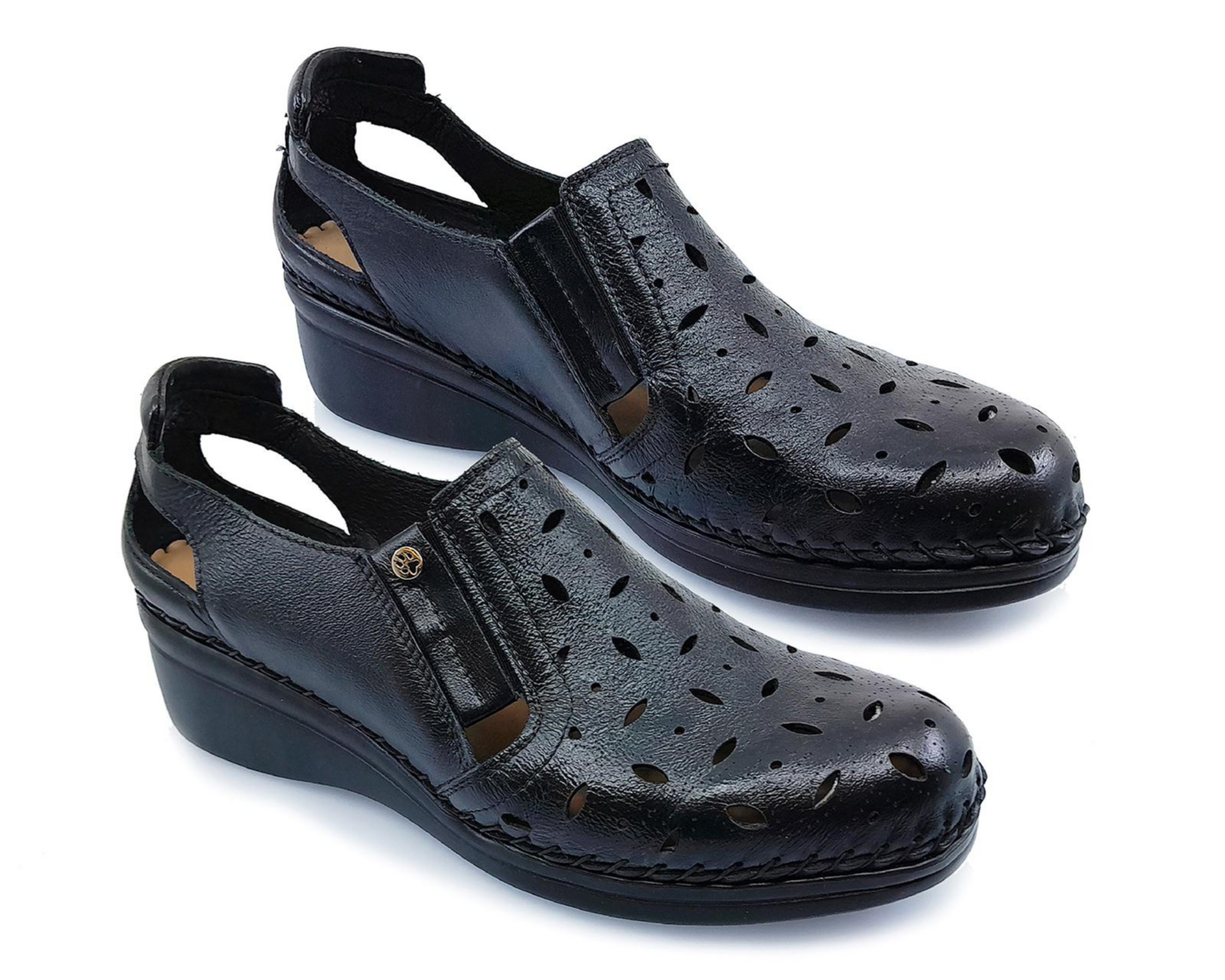 Zapatos Confort Lobo Solo de Piel para Mujer