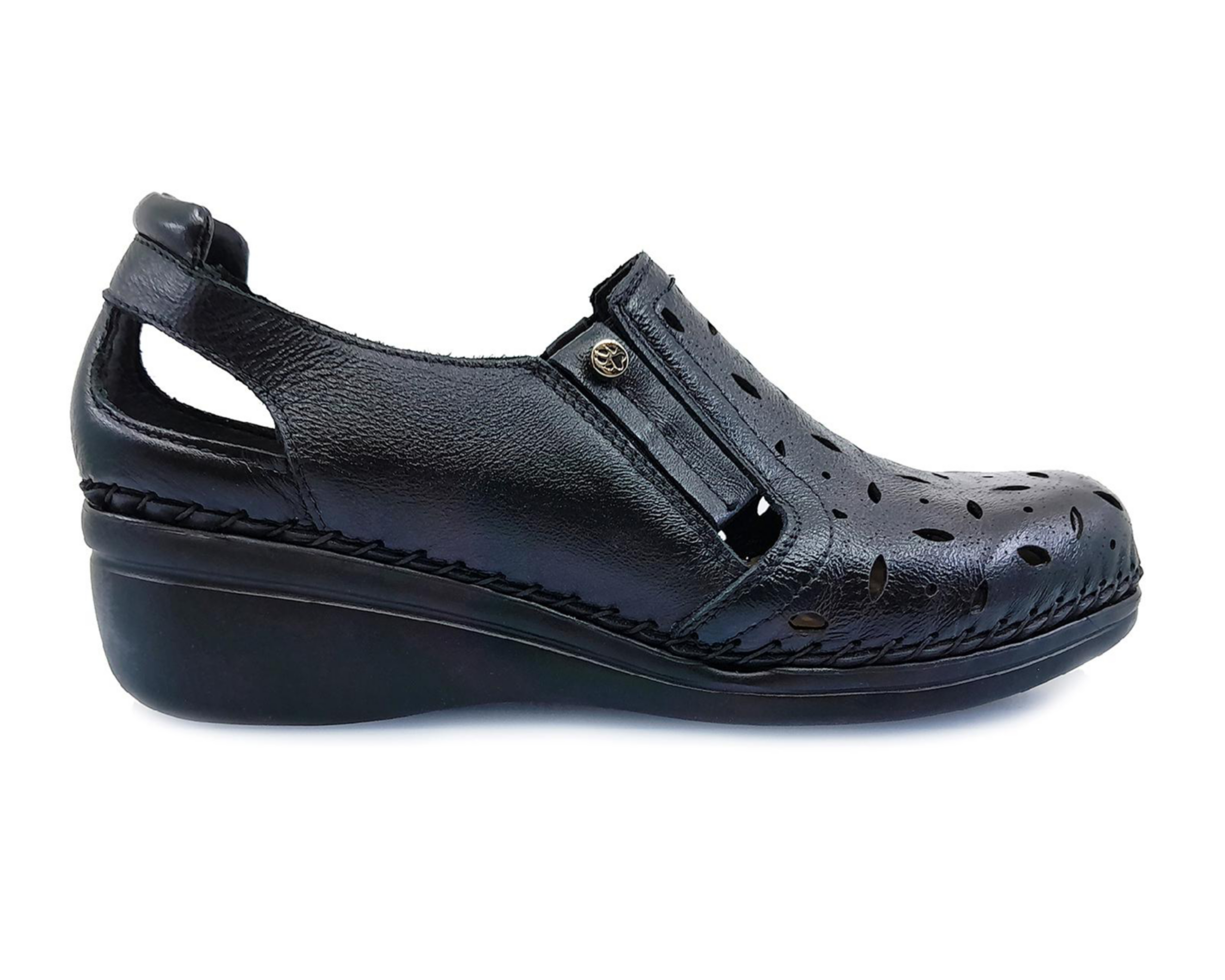 Foto 4 | Zapatos Confort Lobo Solo de Piel para Mujer