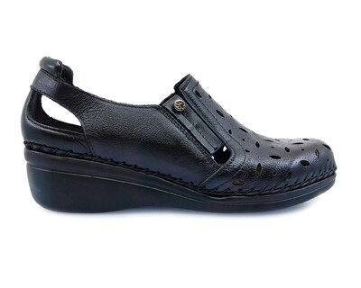 Foto 4 | Zapatos Confort Lobo Solo de Piel para Mujer