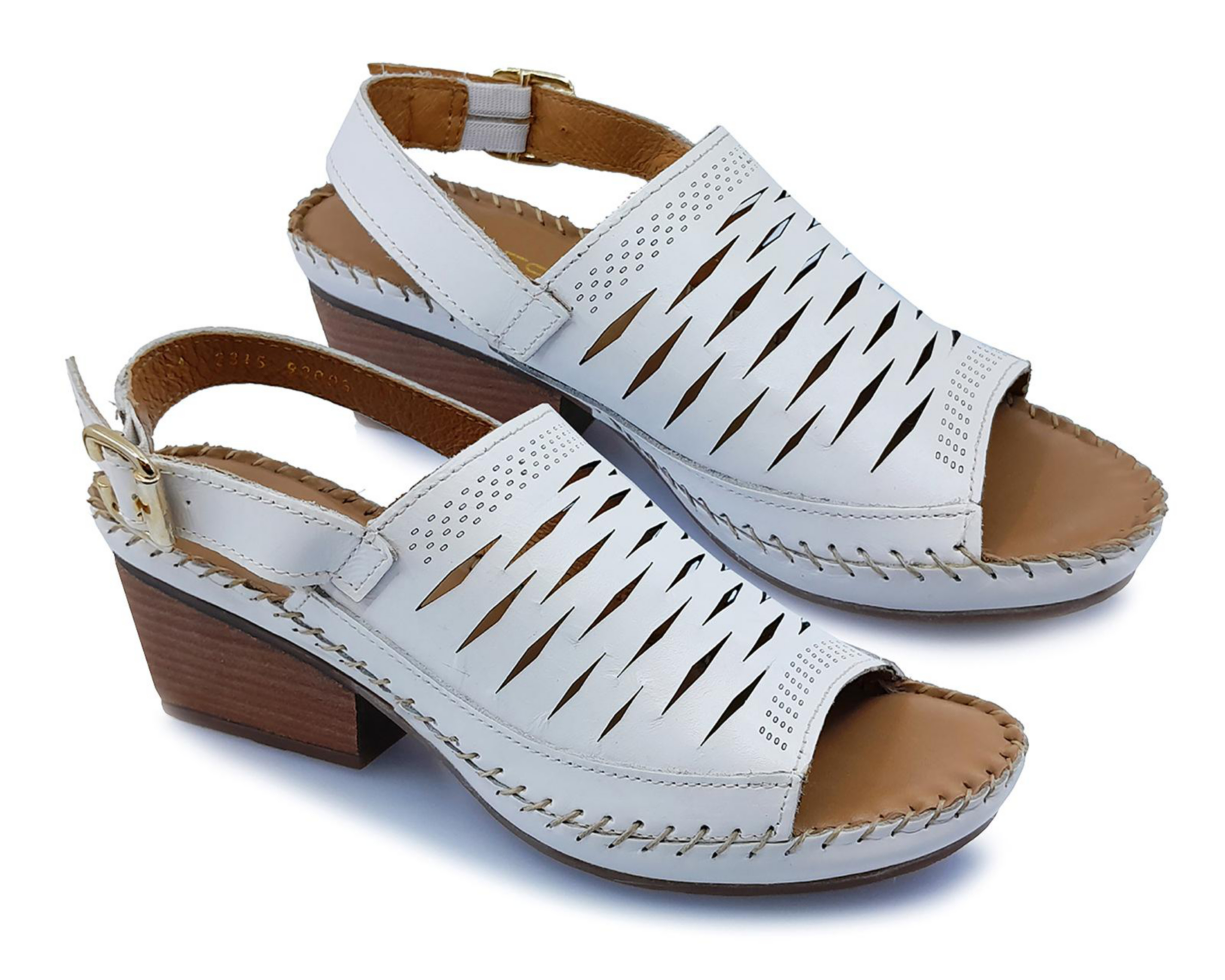 Foto 2 pulgar | Sandalias Confort Lobo Solo de Piel para Mujer