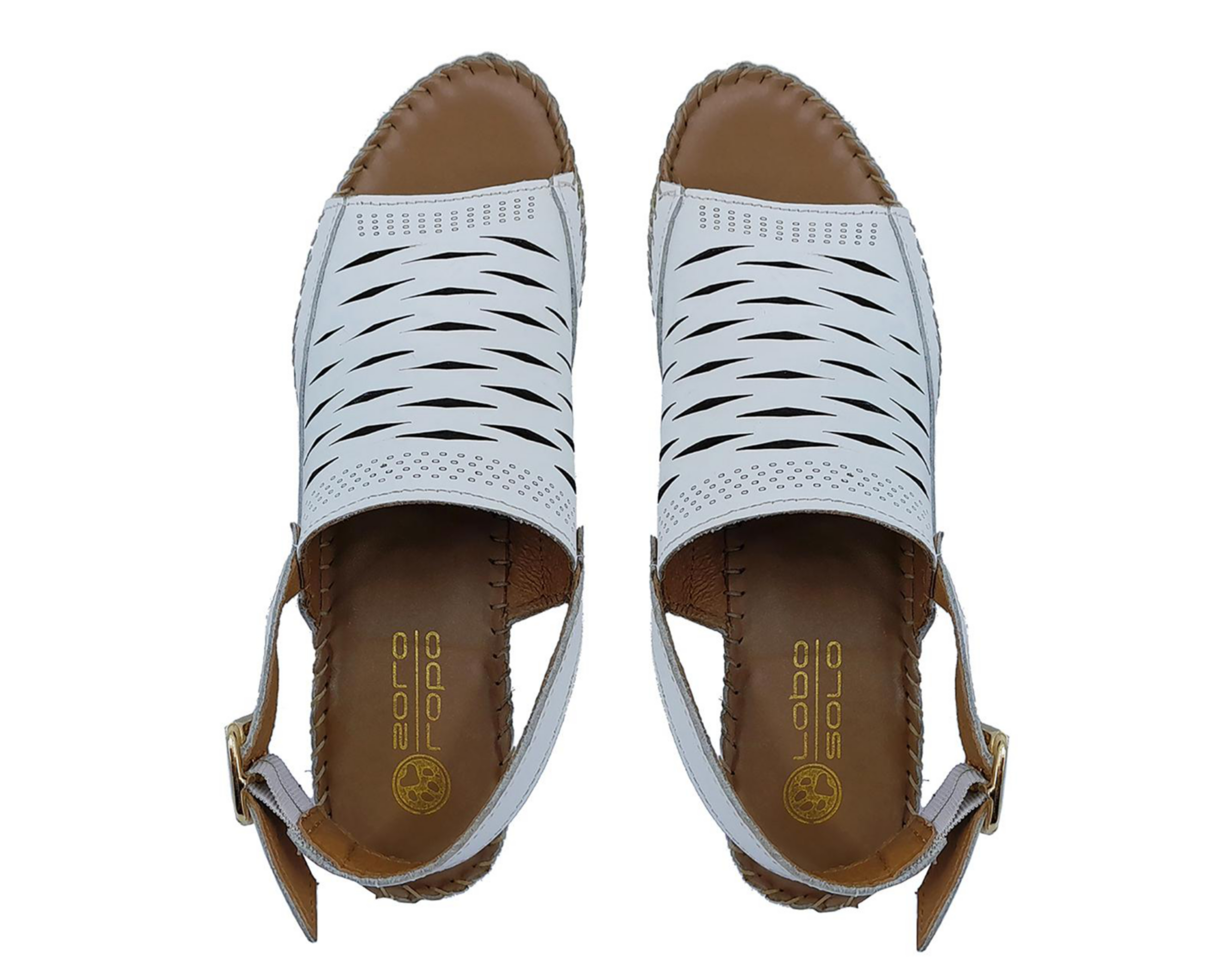 Foto 4 pulgar | Sandalias Confort Lobo Solo de Piel para Mujer