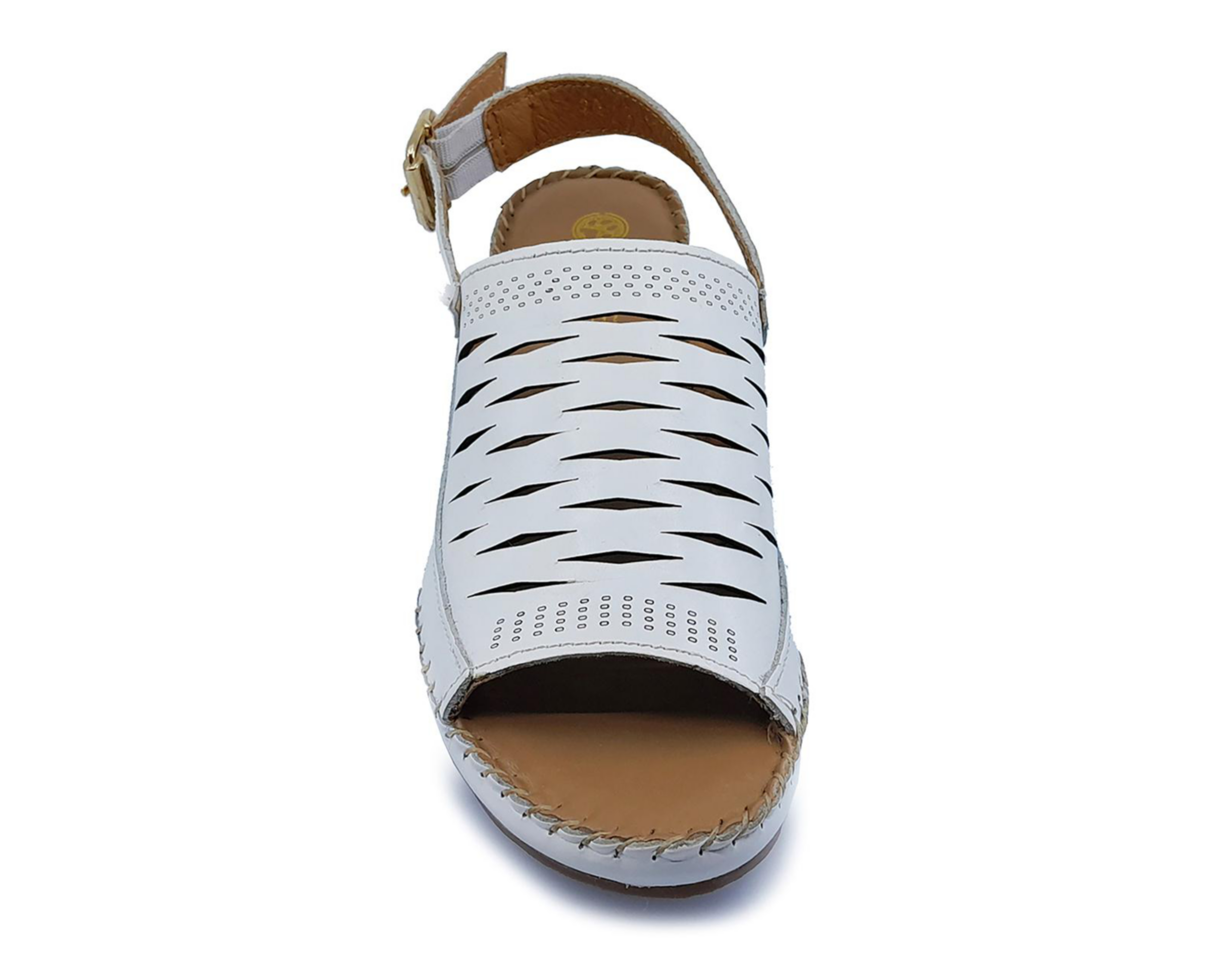 Foto 6 pulgar | Sandalias Confort Lobo Solo de Piel para Mujer