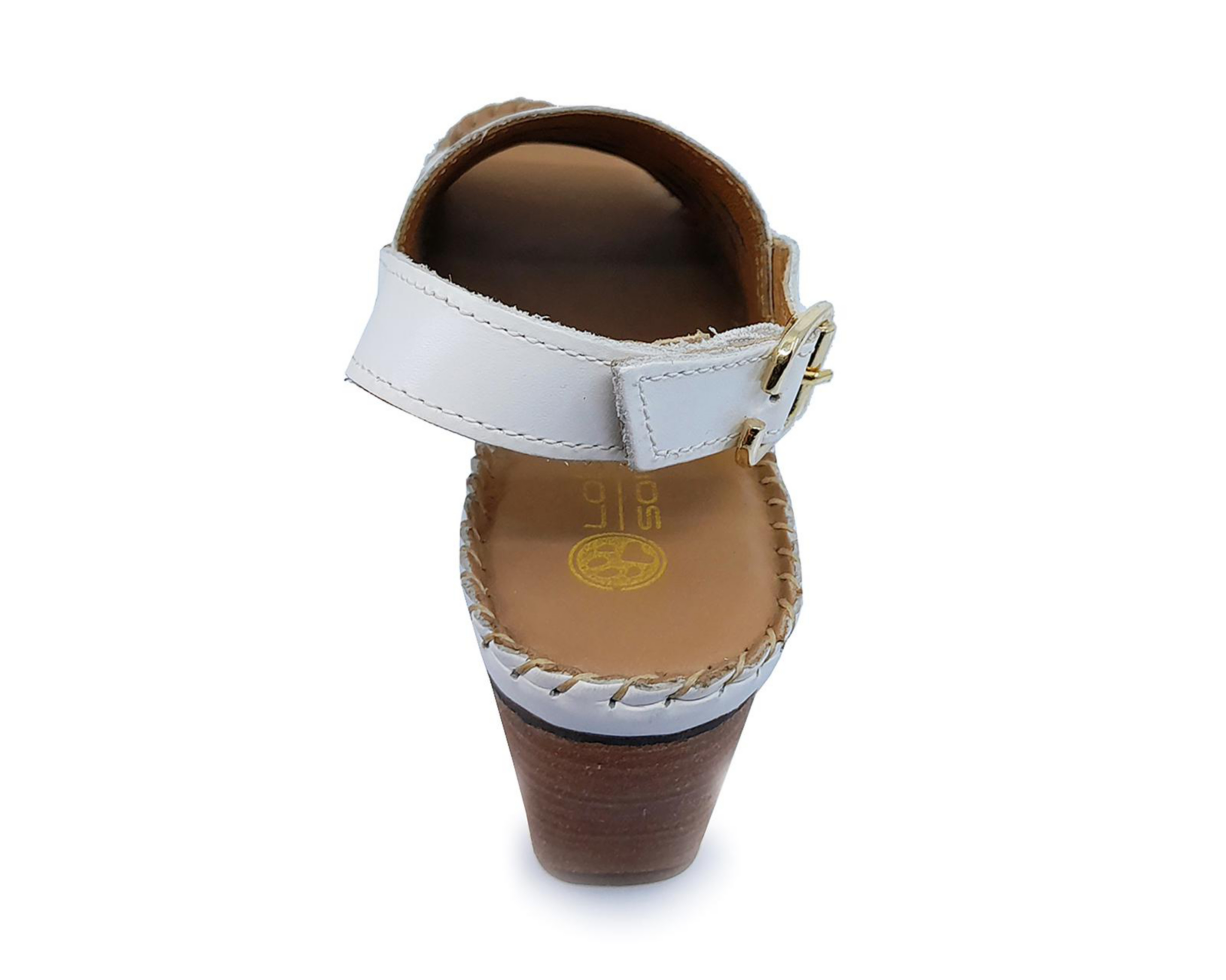 Foto 7 pulgar | Sandalias Confort Lobo Solo de Piel para Mujer