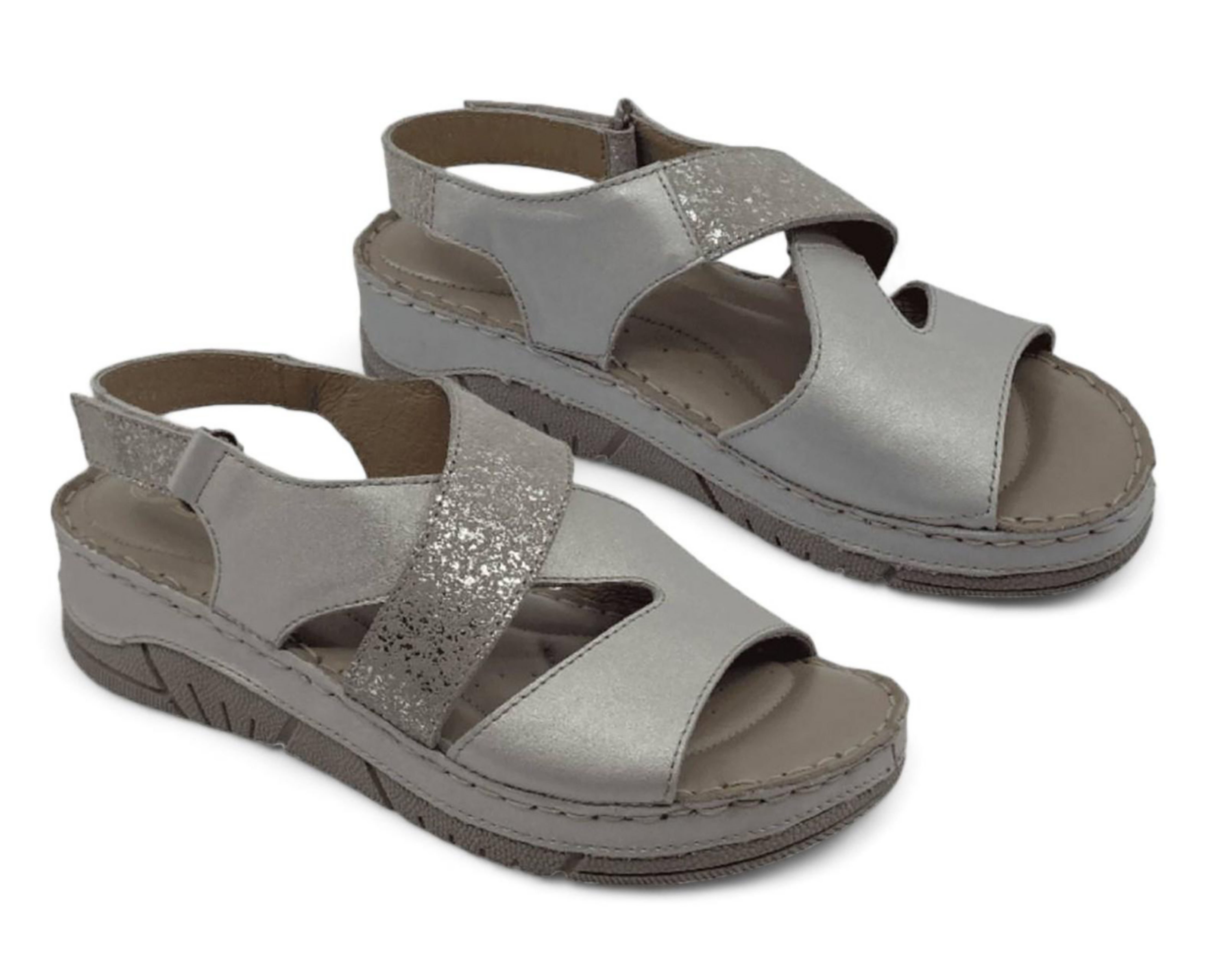 Sandalias Confort Lobo Solo de Piel para Mujer $949