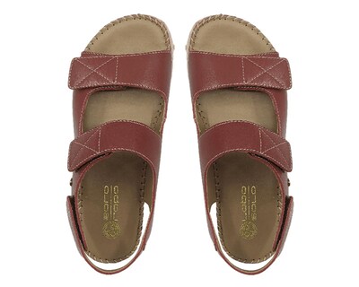 Foto 3 | Sandalias Confort Lobo Solo de Piel para Mujer