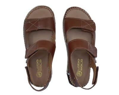 Foto 3 | Sandalias Confort Lobo Solo de Piel para Mujer