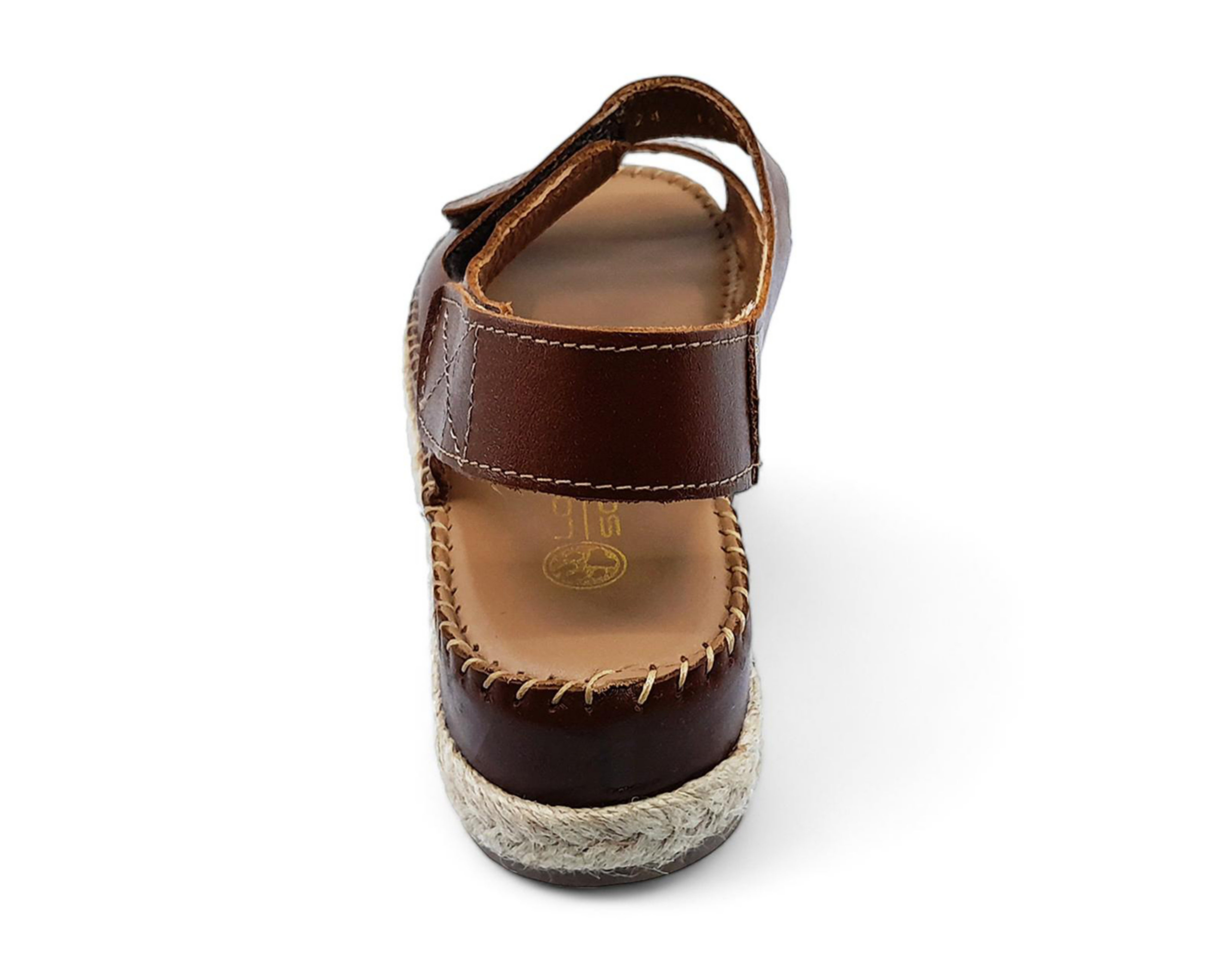Foto 7 pulgar | Sandalias Confort Lobo Solo de Piel para Mujer