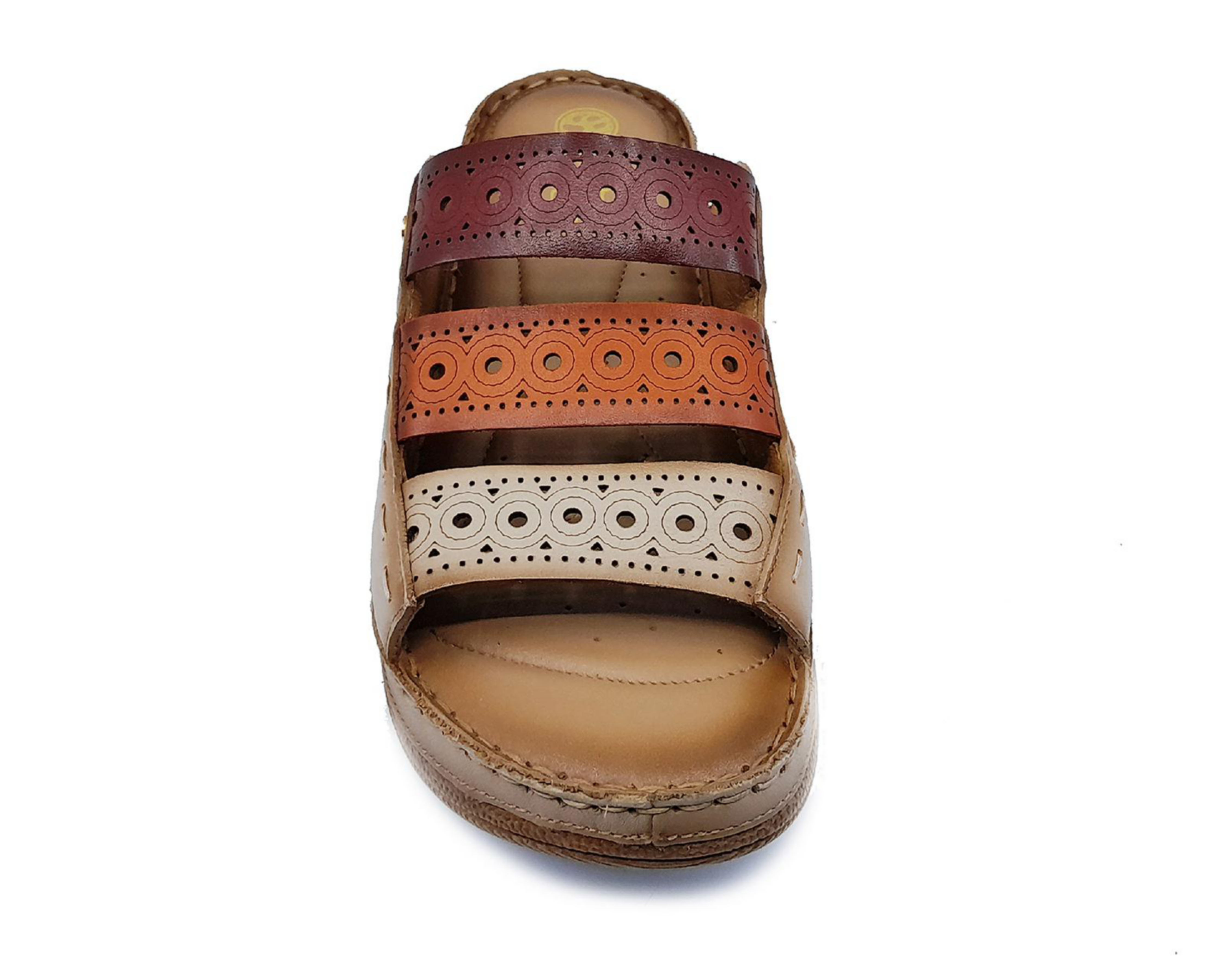 Foto 6 pulgar | Sandalias Confort Lobo Solo de Piel para Mujer