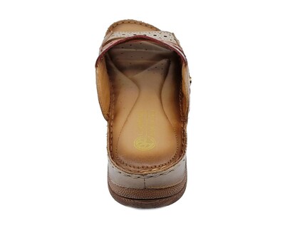 Foto 6 | Sandalias Confort Lobo Solo de Piel para Mujer