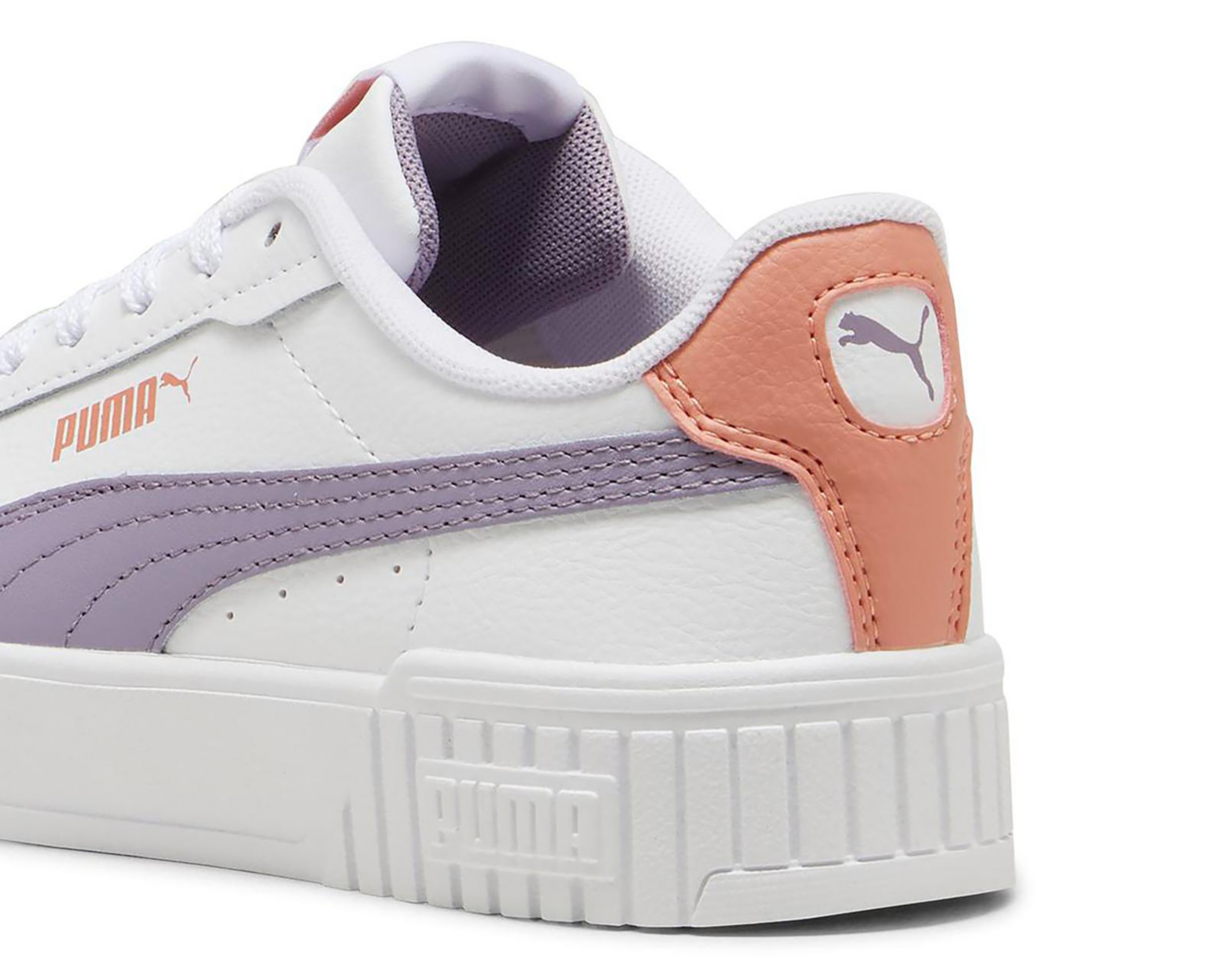 Puma carina junior white and pink best sale