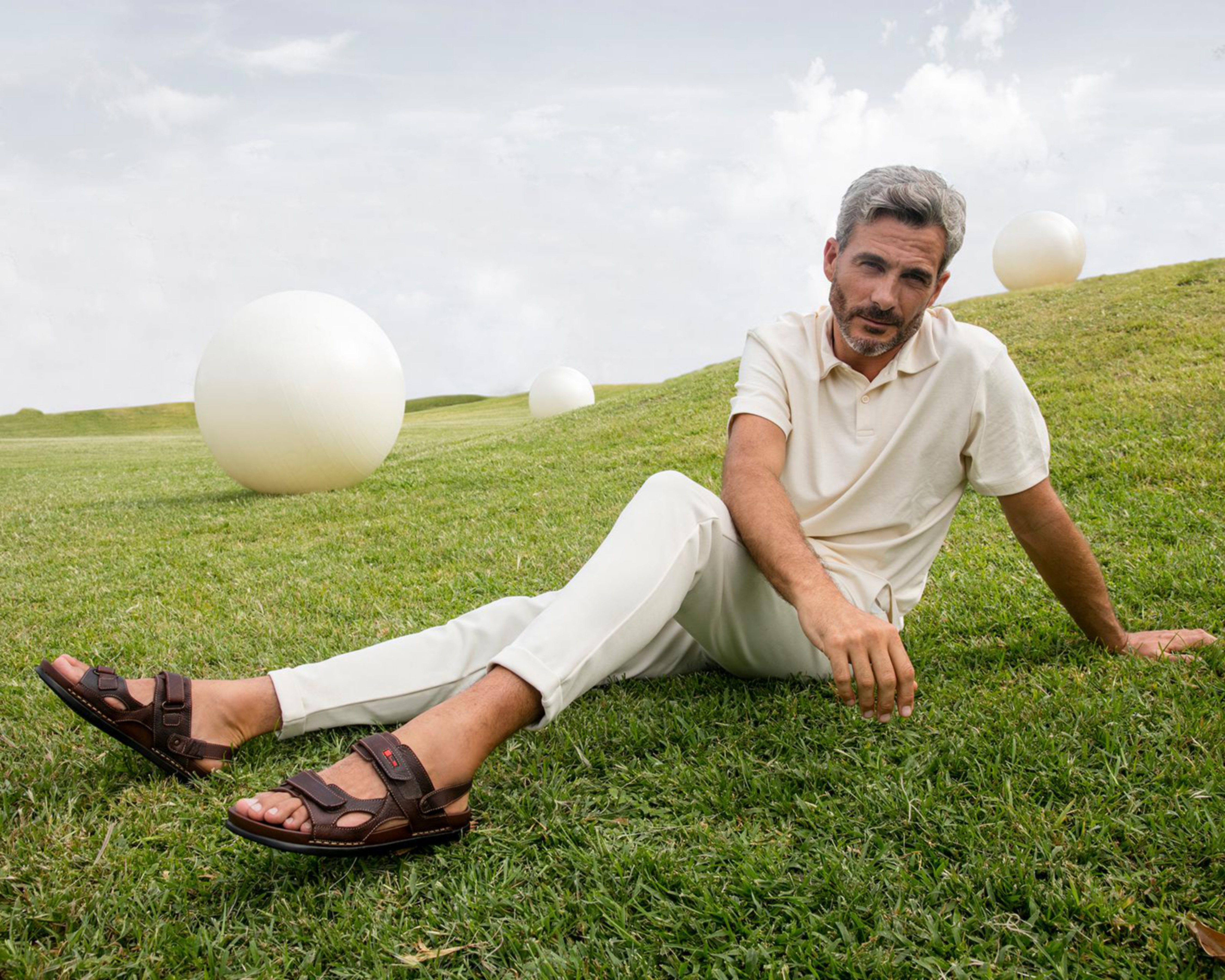 Foto 7 | Sandalias Casuales Lobo Solo de Piel para Hombre