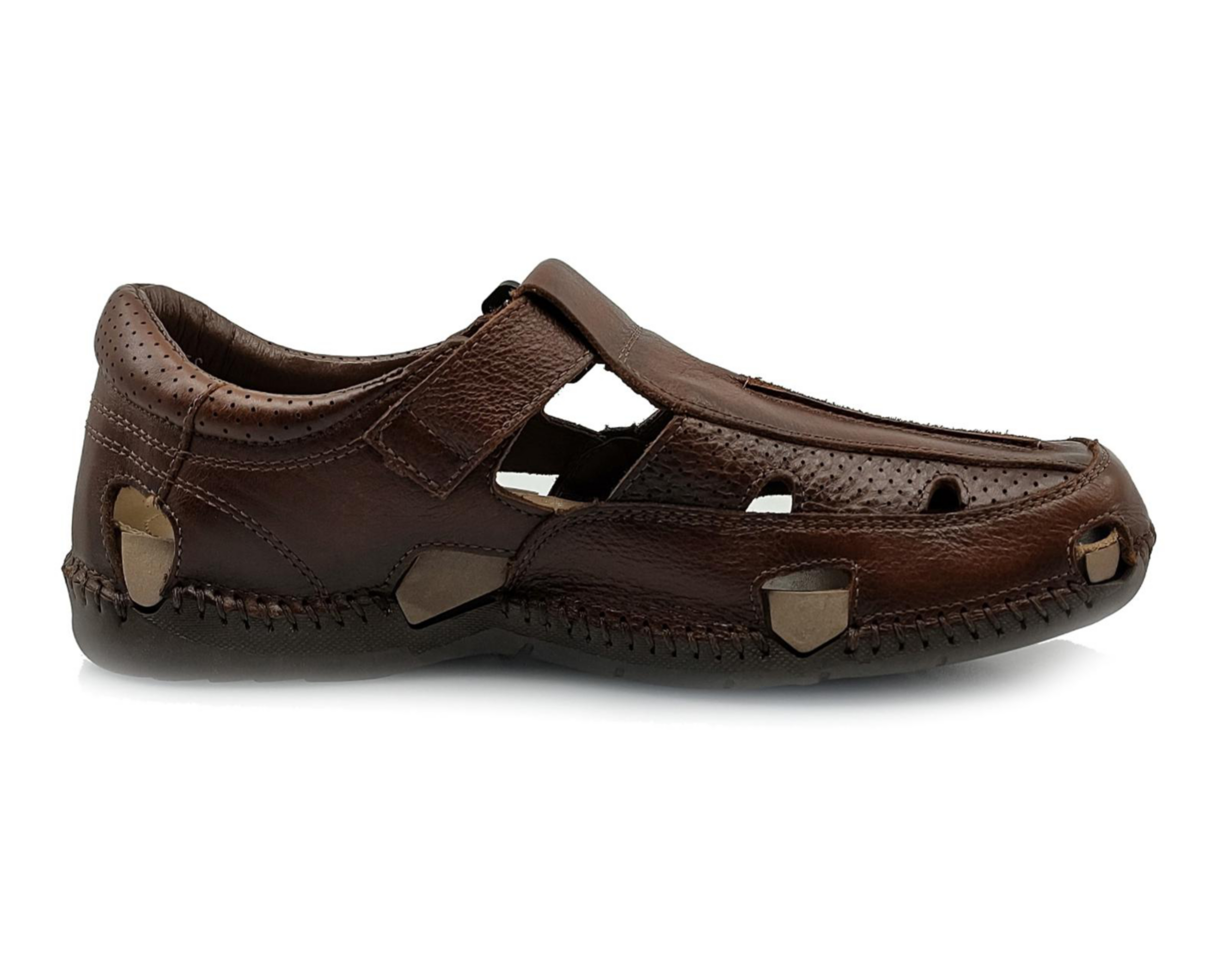 Foto 5 pulgar | Sandalias Casuales Lobo Solo de Piel para Hombre