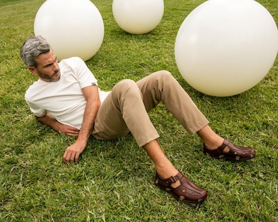 Foto 7 | Sandalias Casuales Lobo Solo de Piel para Hombre