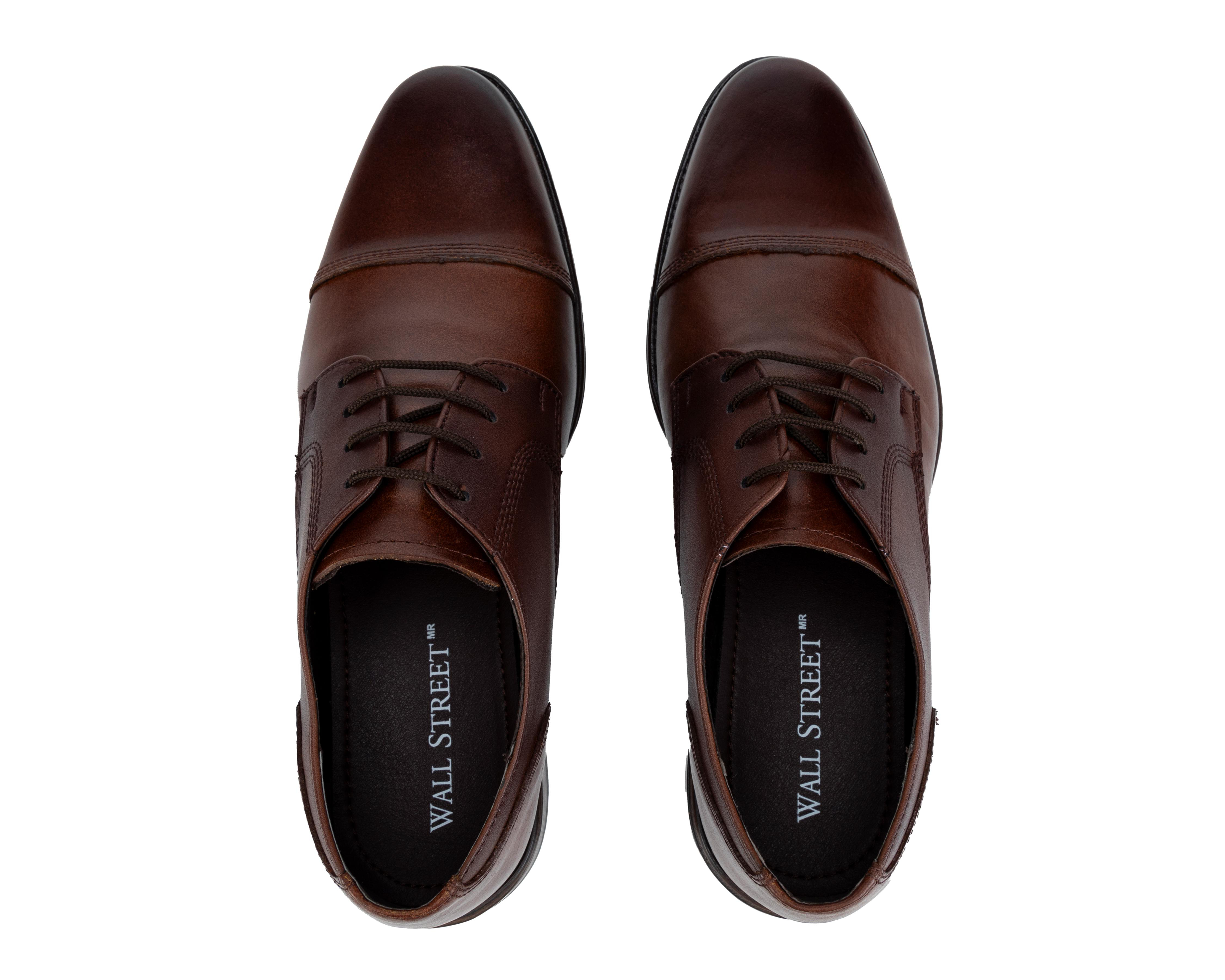 Foto 4 pulgar | Zapatos de Vestir Wall Street de Piel para Hombre