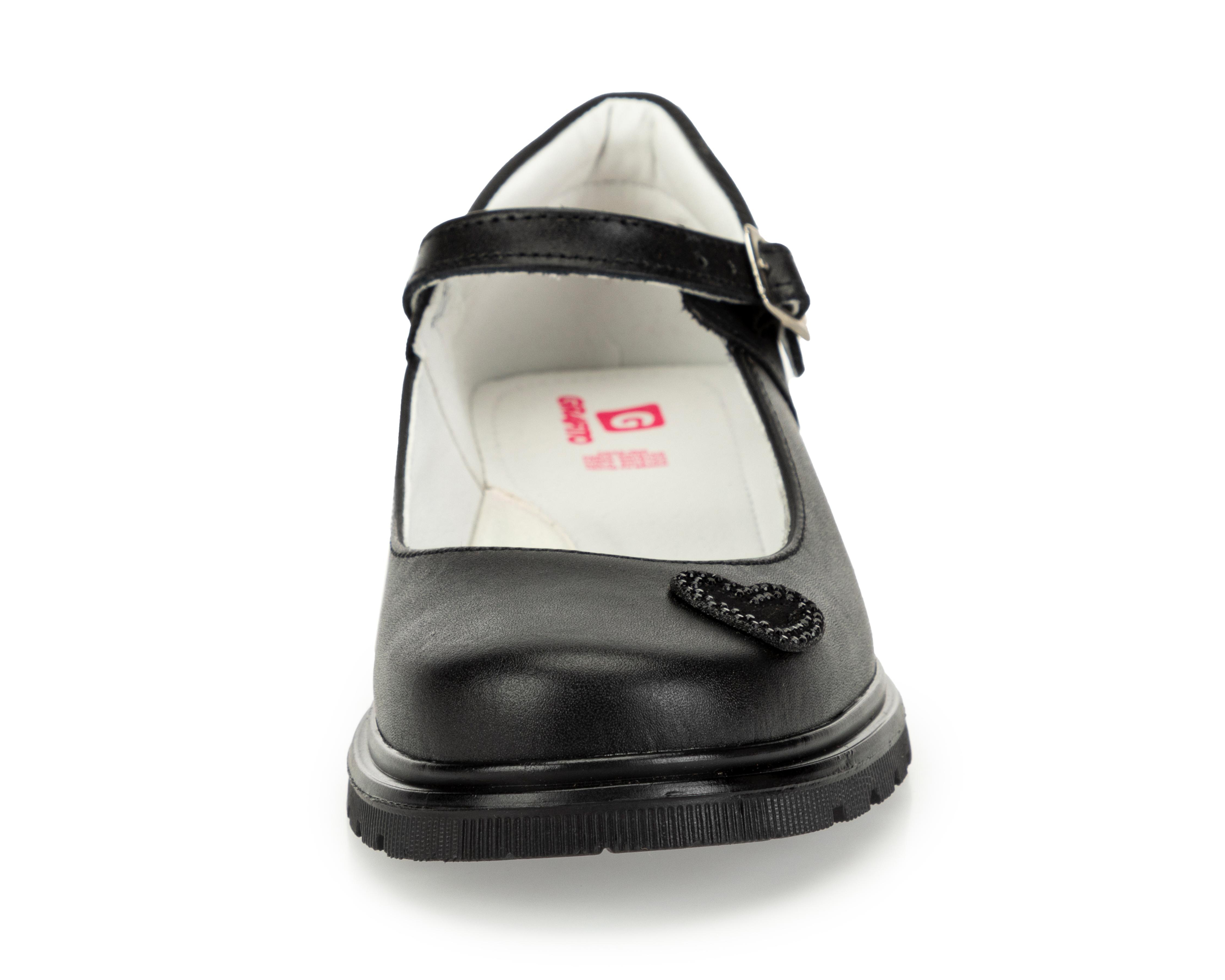 Foto 5 | Zapatos Escolares Grafito de Piel para Niña