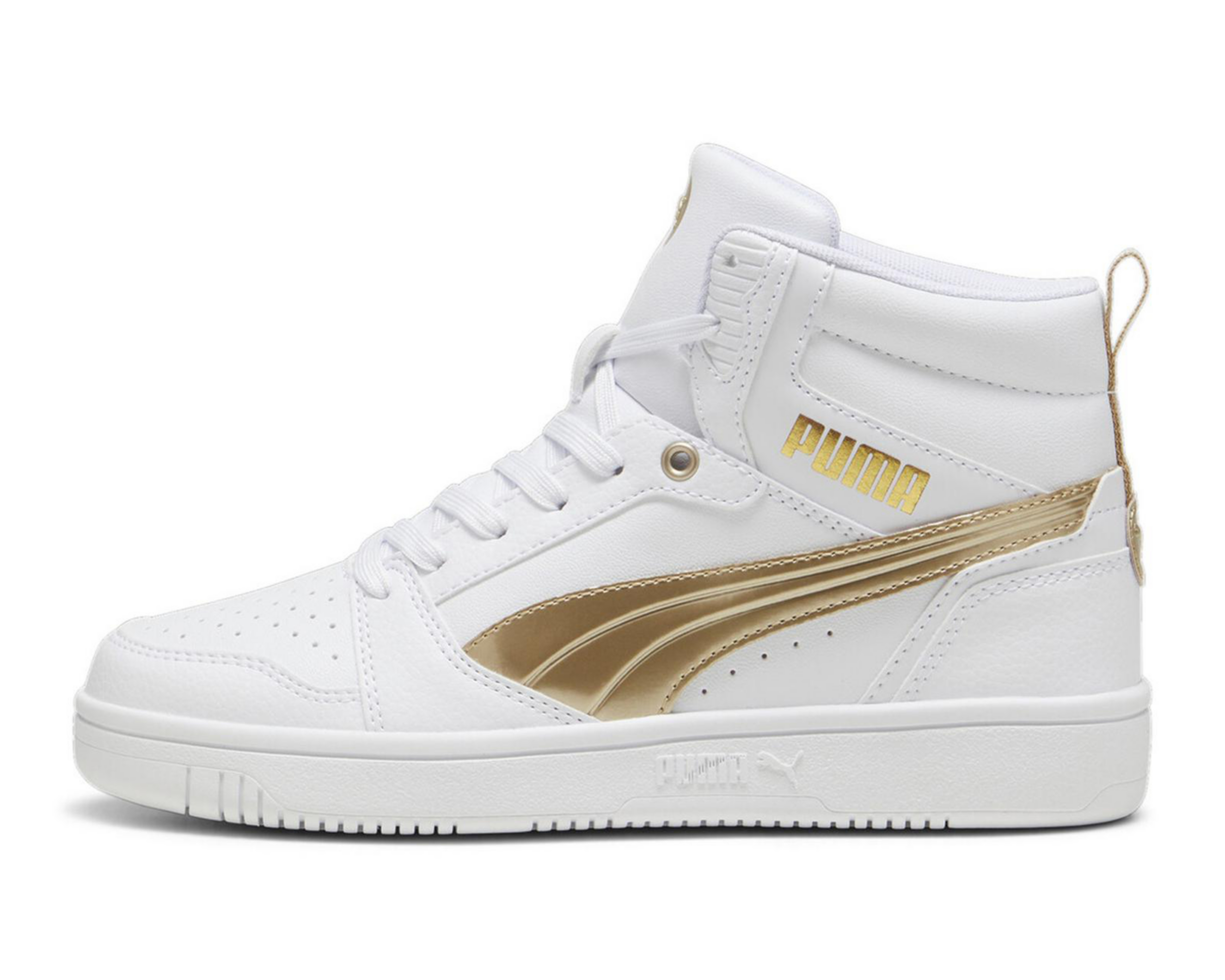 Foto 4 pulgar | Tenis Puma Rebound V6 Metallic para Mujer