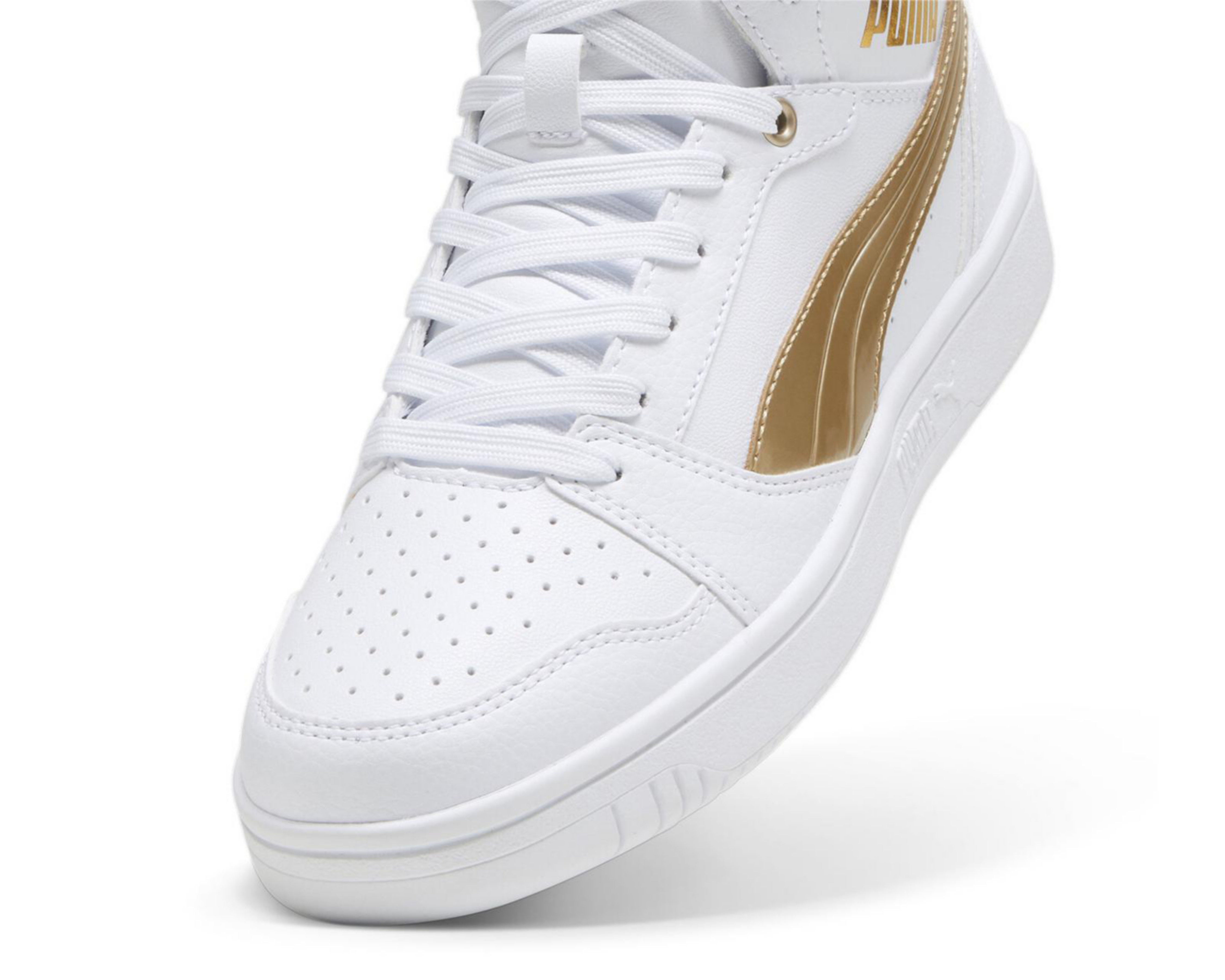 Foto 6 pulgar | Tenis Puma Rebound V6 Metallic para Mujer