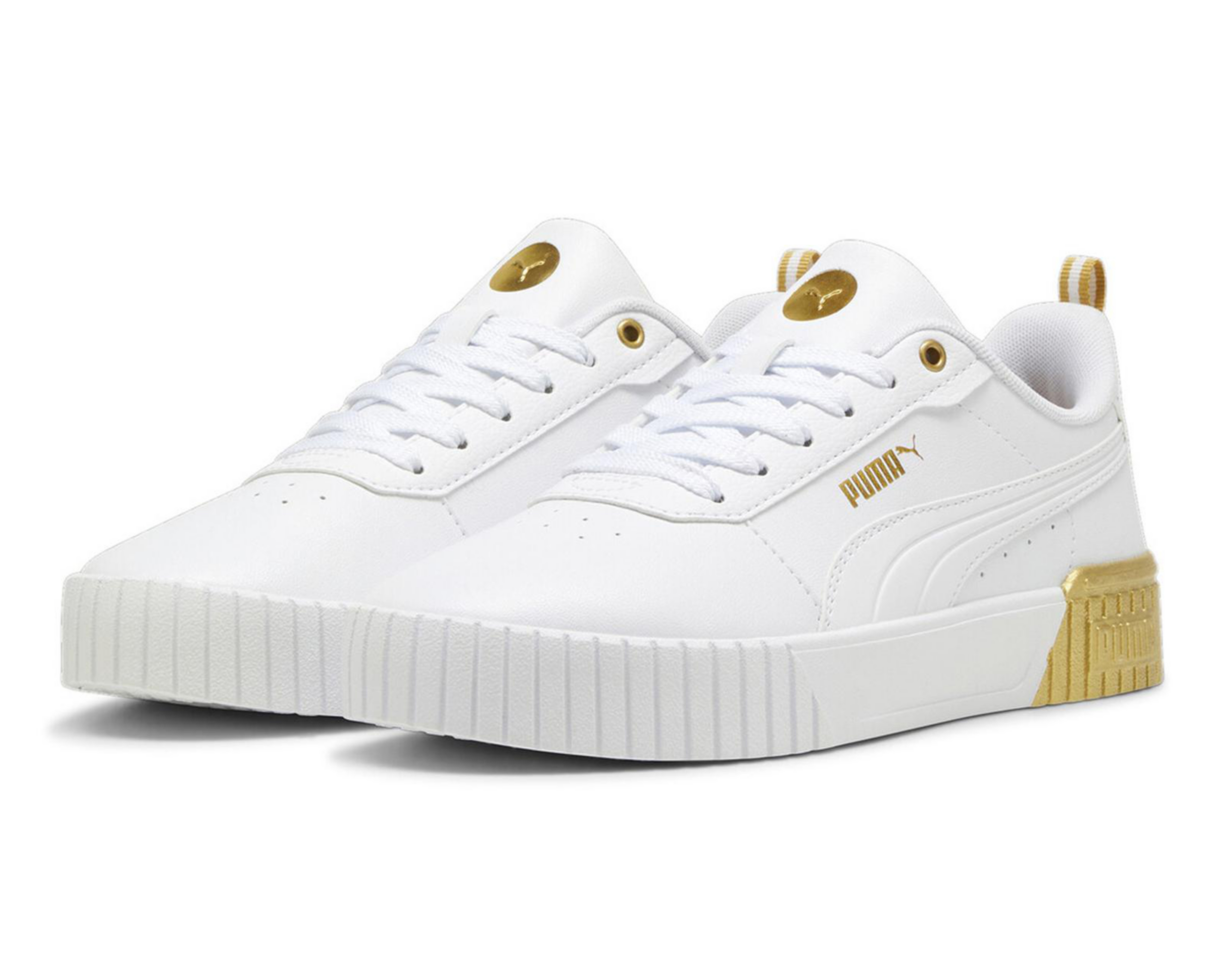 Foto 2 pulgar | Tenis Puma Carina 2.0 Metallic para Mujer