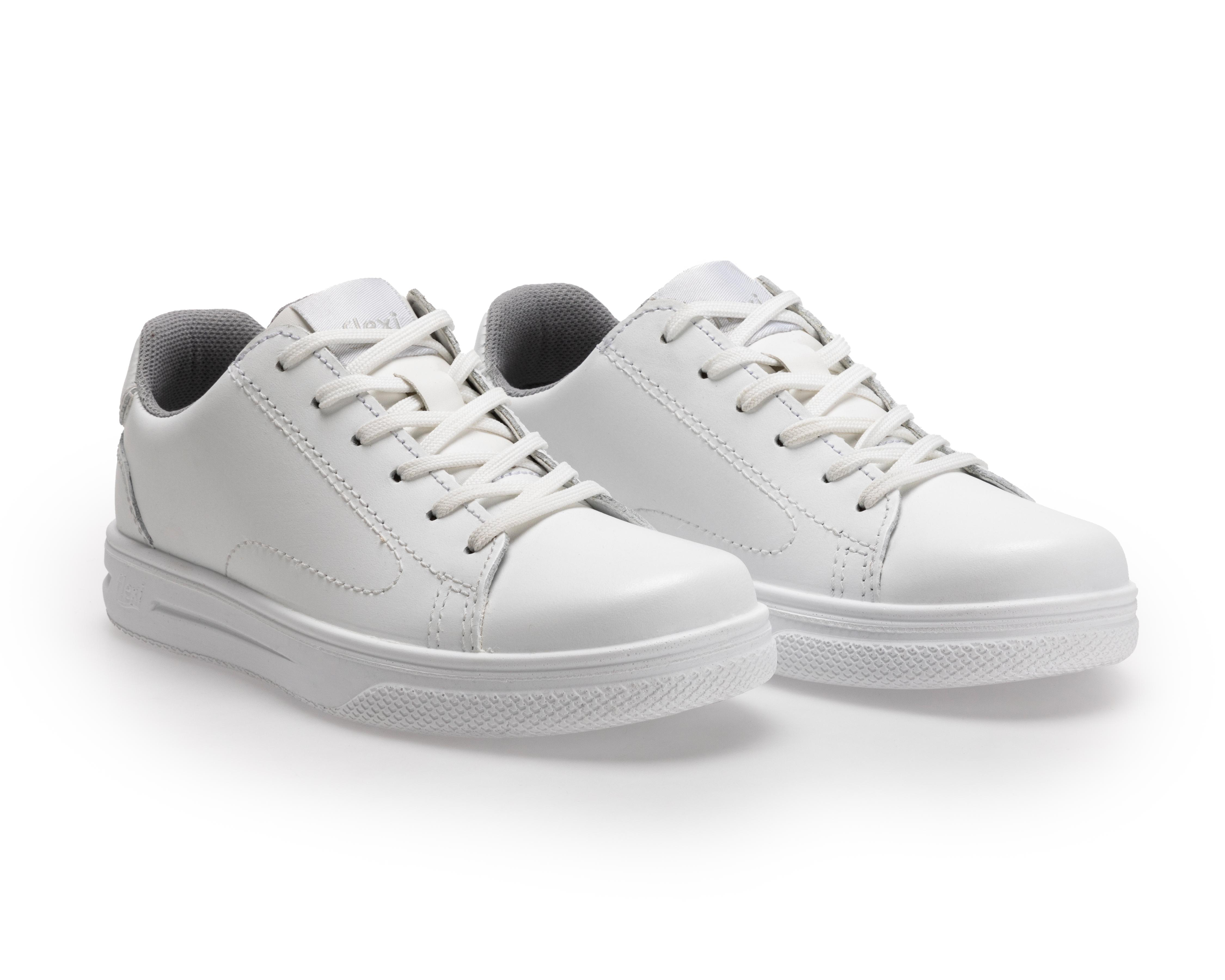 Foto 1 | Tenis Casuales Flexi de Piel Juvenil