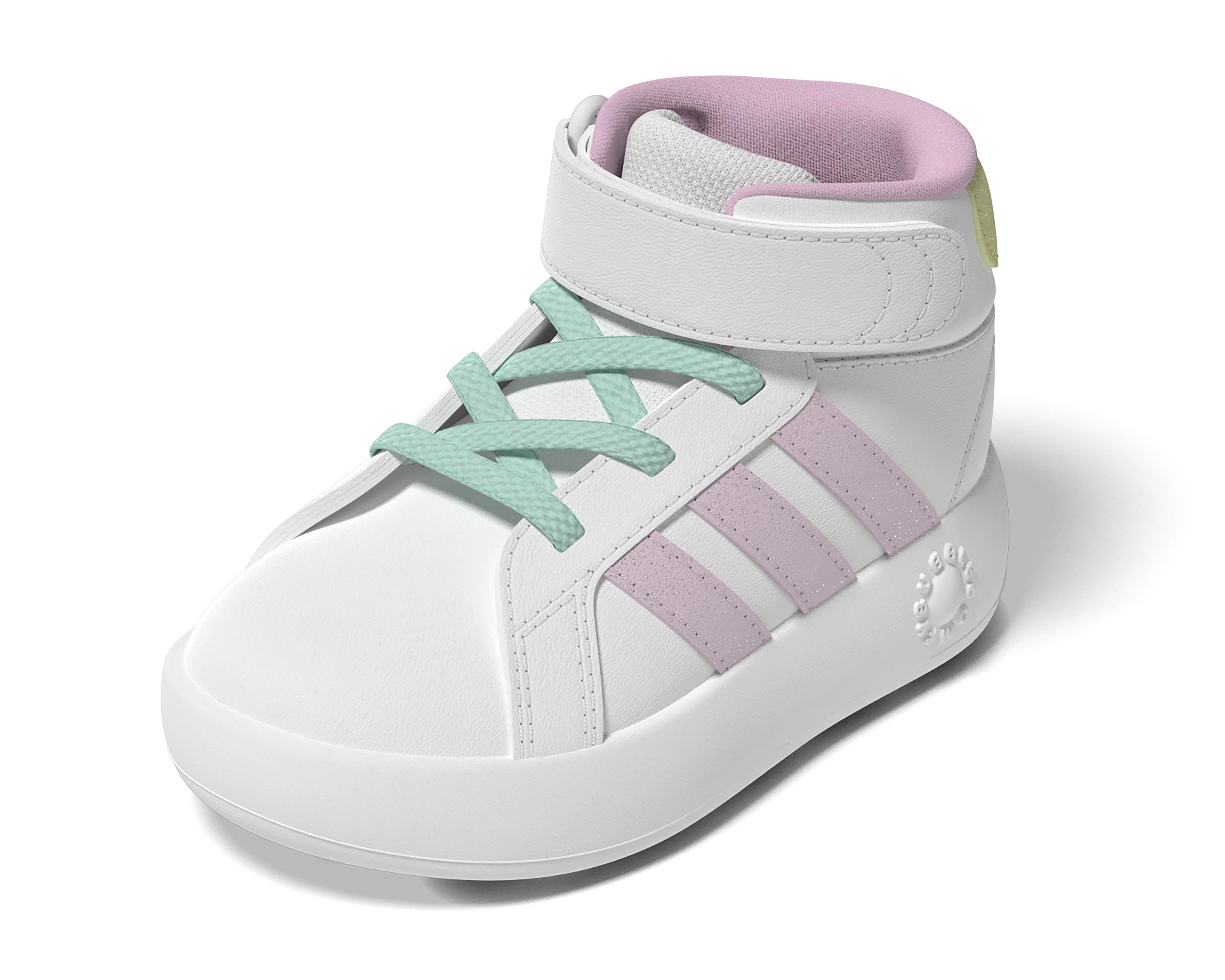 Foto 2 pulgar | Tenis Adidas Grand Court Mid I para Bebé Niña