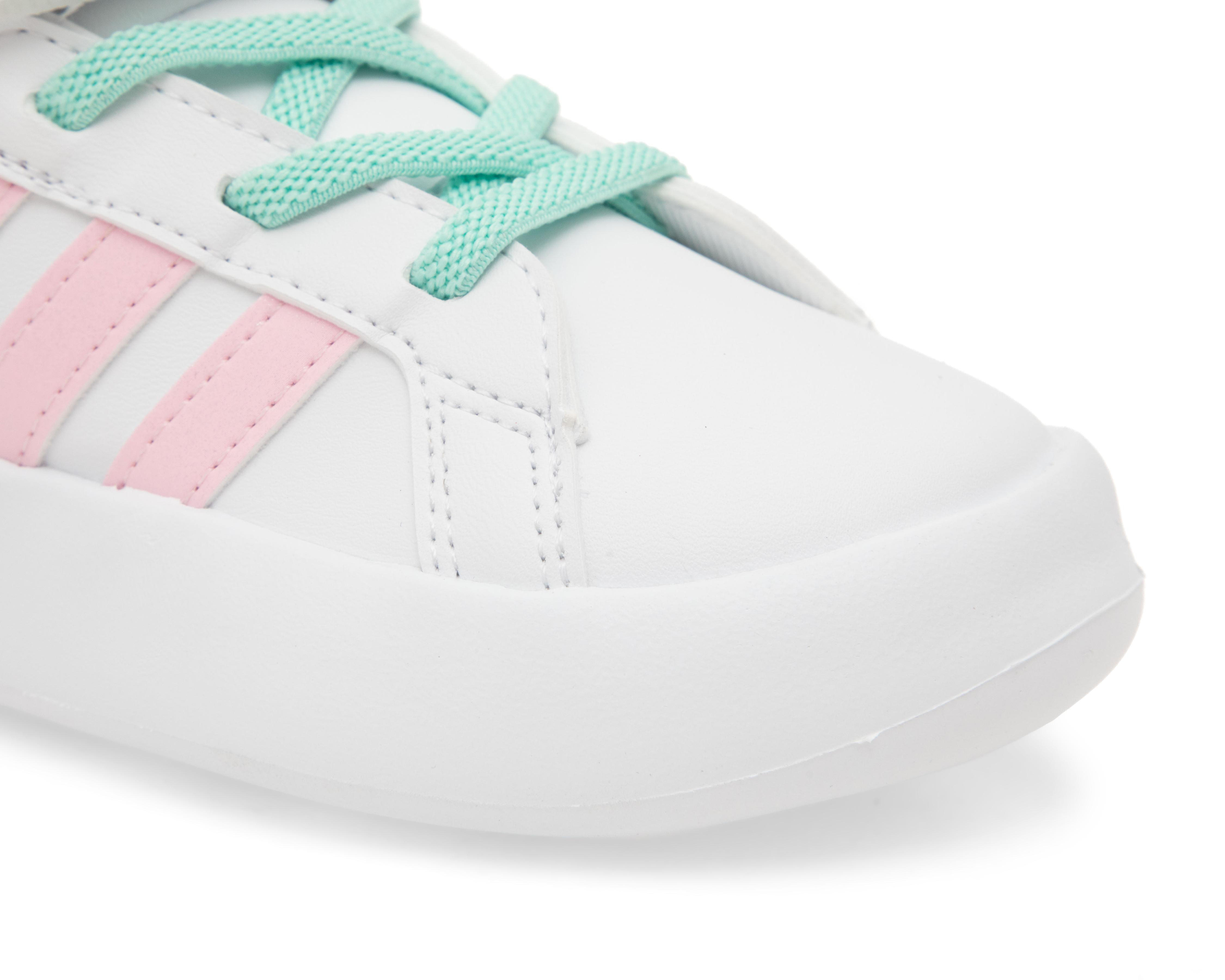 Foto 7 pulgar | Tenis Adidas Grand Court Mid I para Bebé Niña
