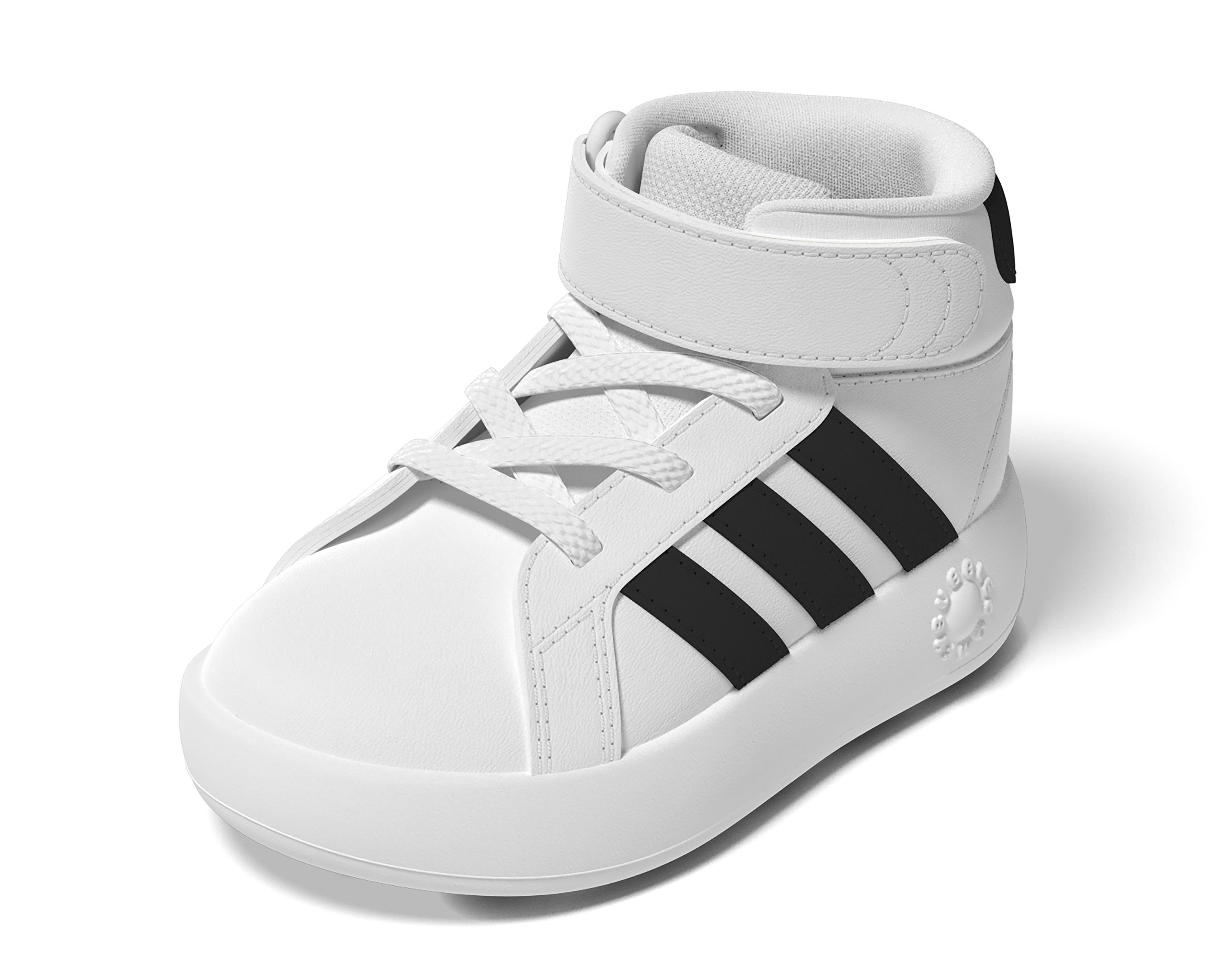 Foto 2 pulgar | Tenis Adidas Grand Court Mid I para Bebé Niño