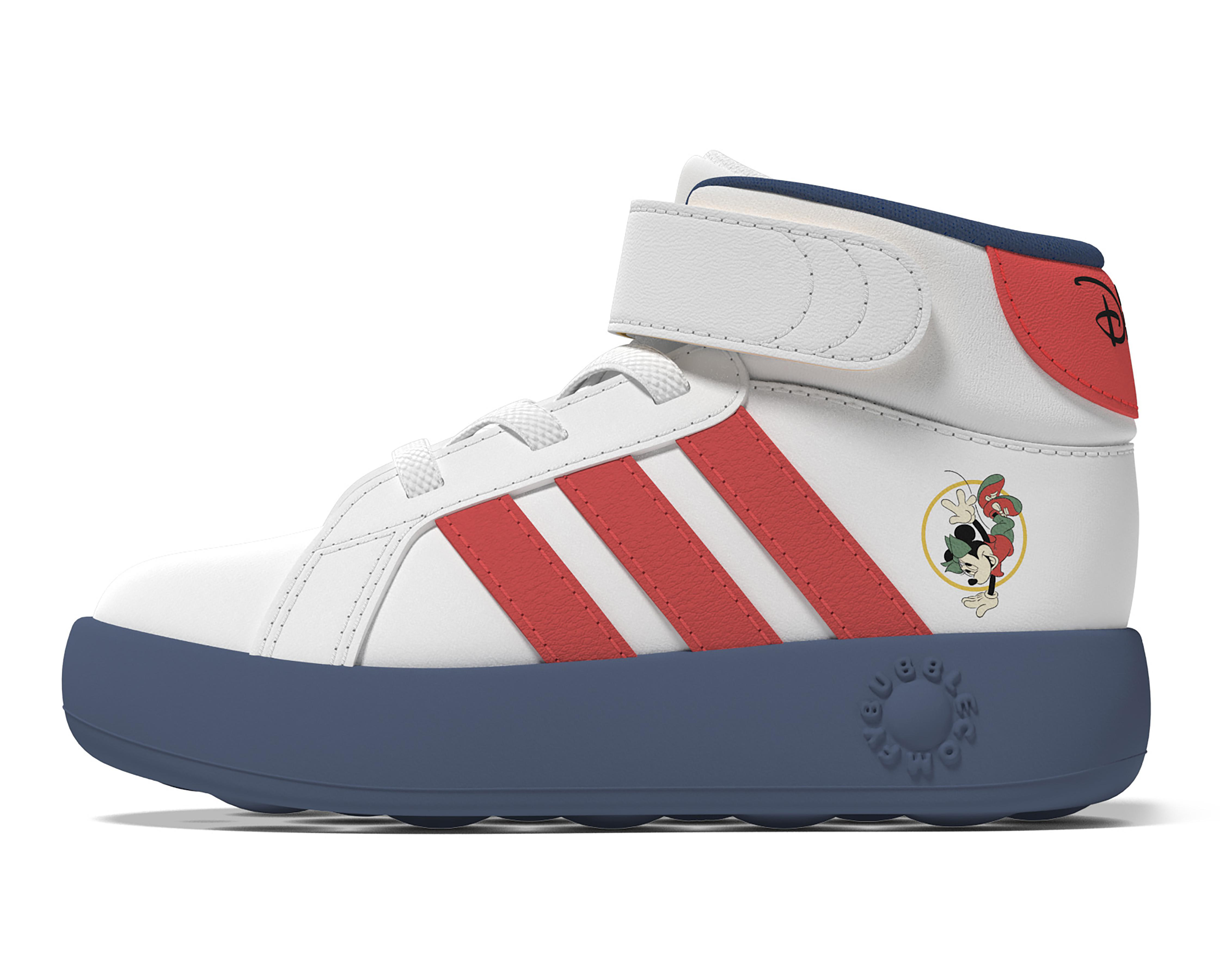 Foto 4 pulgar | Tenis Adidas Grand Court Mid Mickey para Bebé Niño