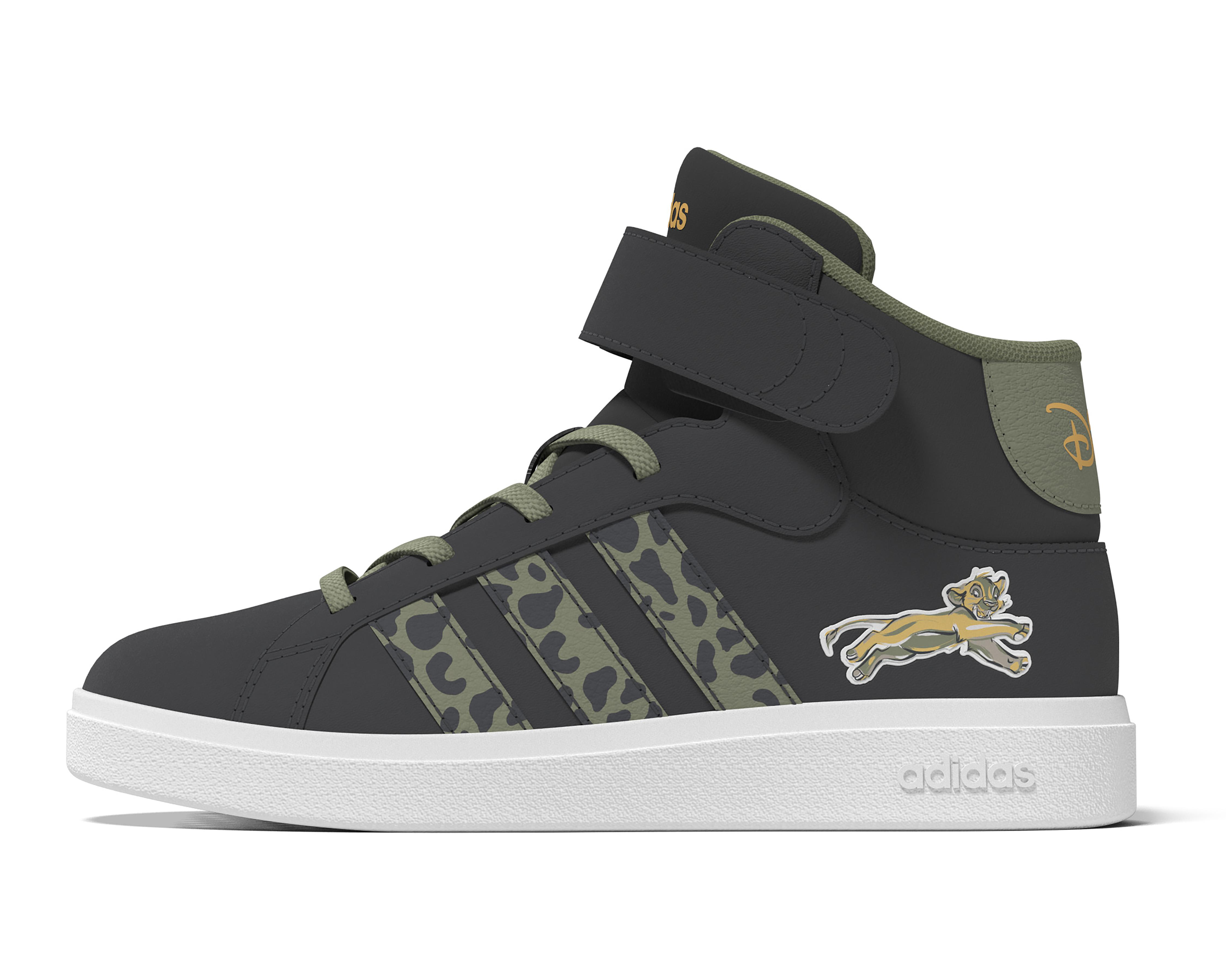 Foto 4 pulgar | Tenis Adidas Grand Court Mid Lionking para Niña