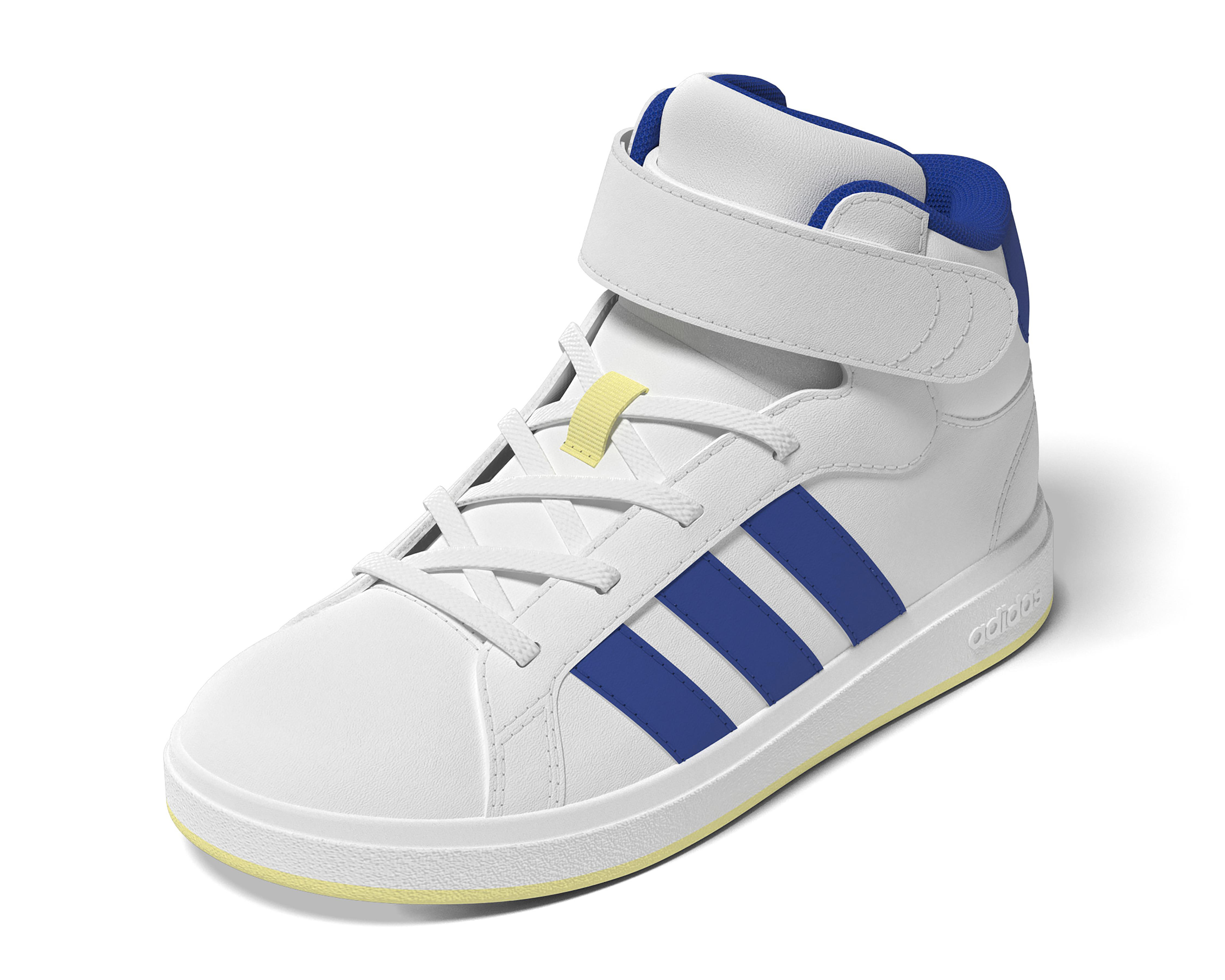 Foto 2 pulgar | Tenis Adidas Grand Court Mid para Niño