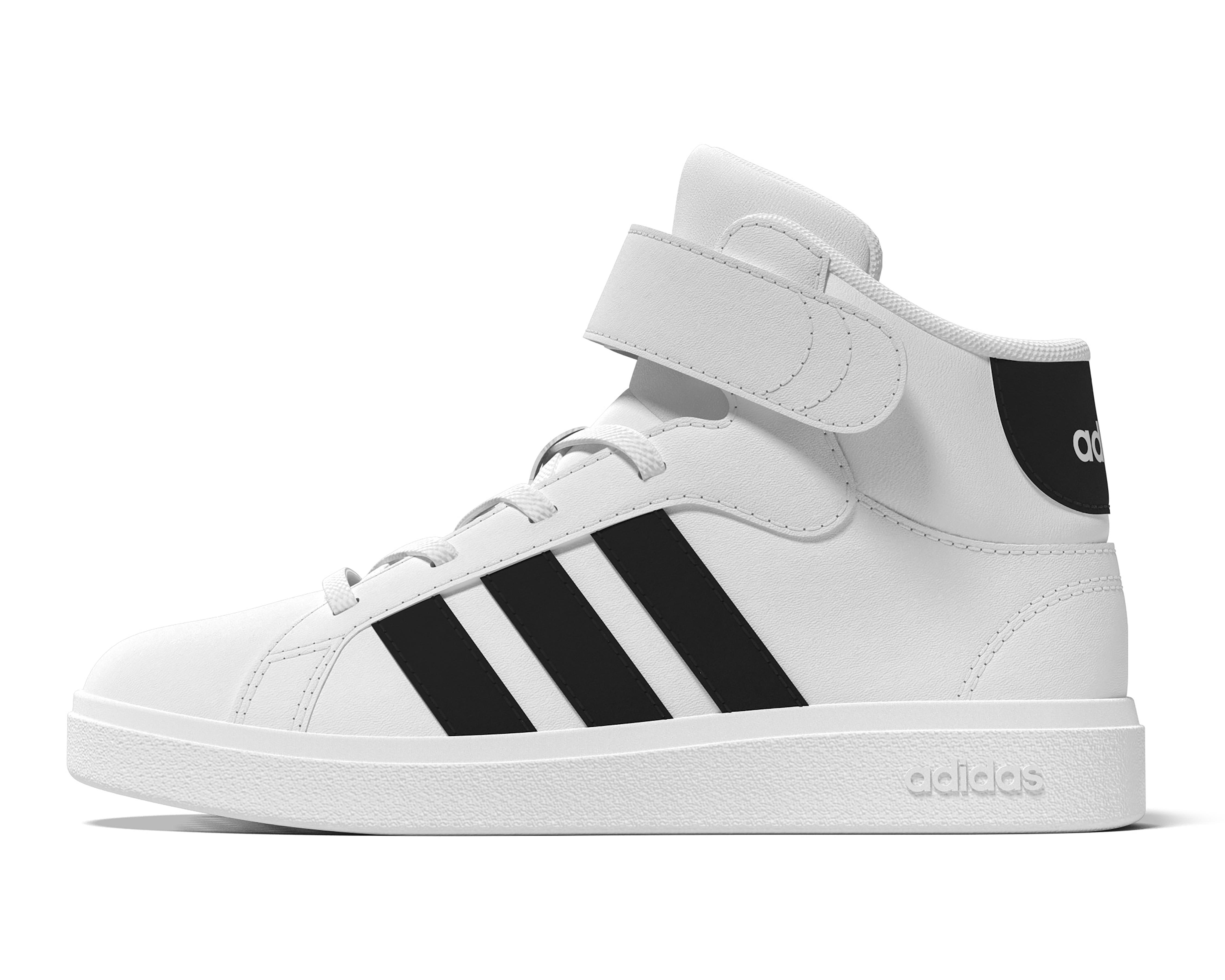 Foto 4 pulgar | Tenis Adidas Grand Court Mid para Niño