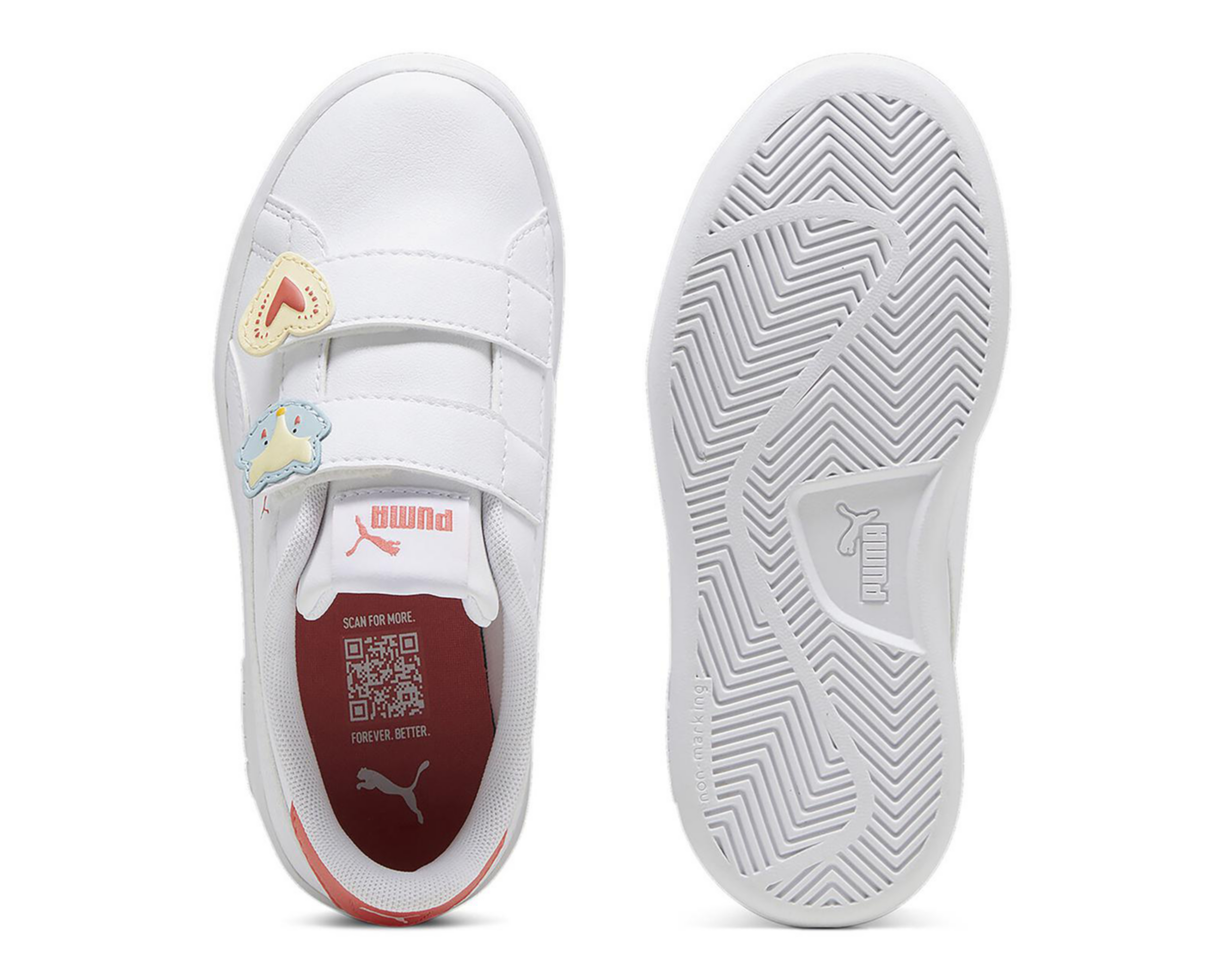 Foto 2 | Tenis Puma Smash 3.0 Badge para Niña