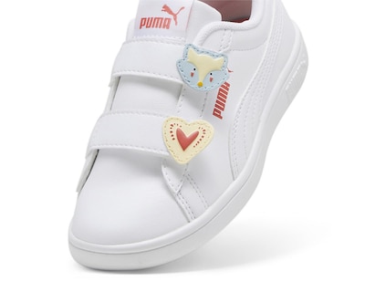 Foto 5 | Tenis Puma Smash 3.0 Badge para Niña