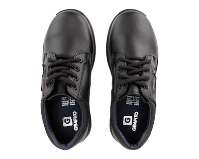 Foto 3 | Zapatos Escolares Grafito de Piel para Niño