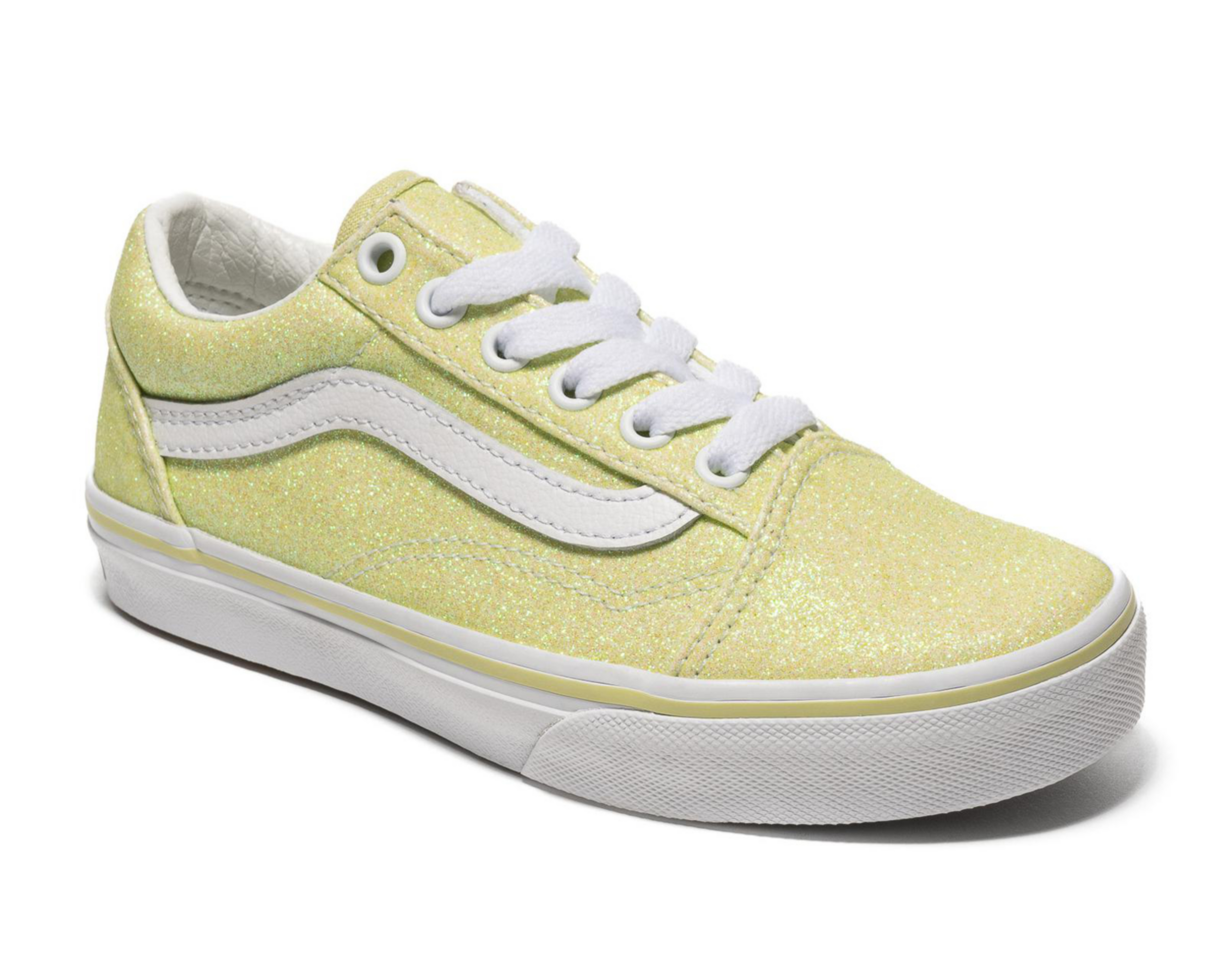 Tenis Vans Glitter Lime para Niña