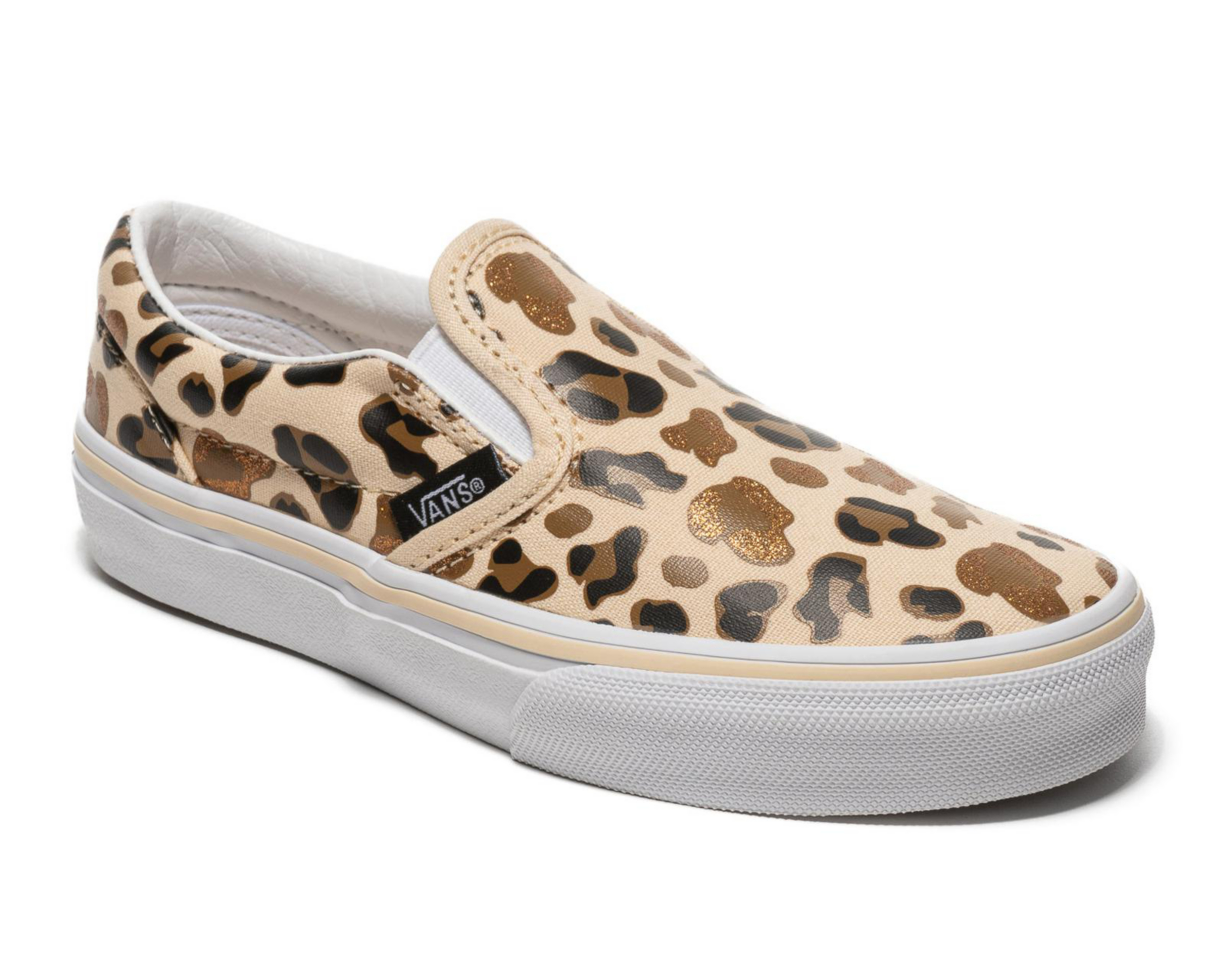 Tenis Vans Leopard Glitter para Niña