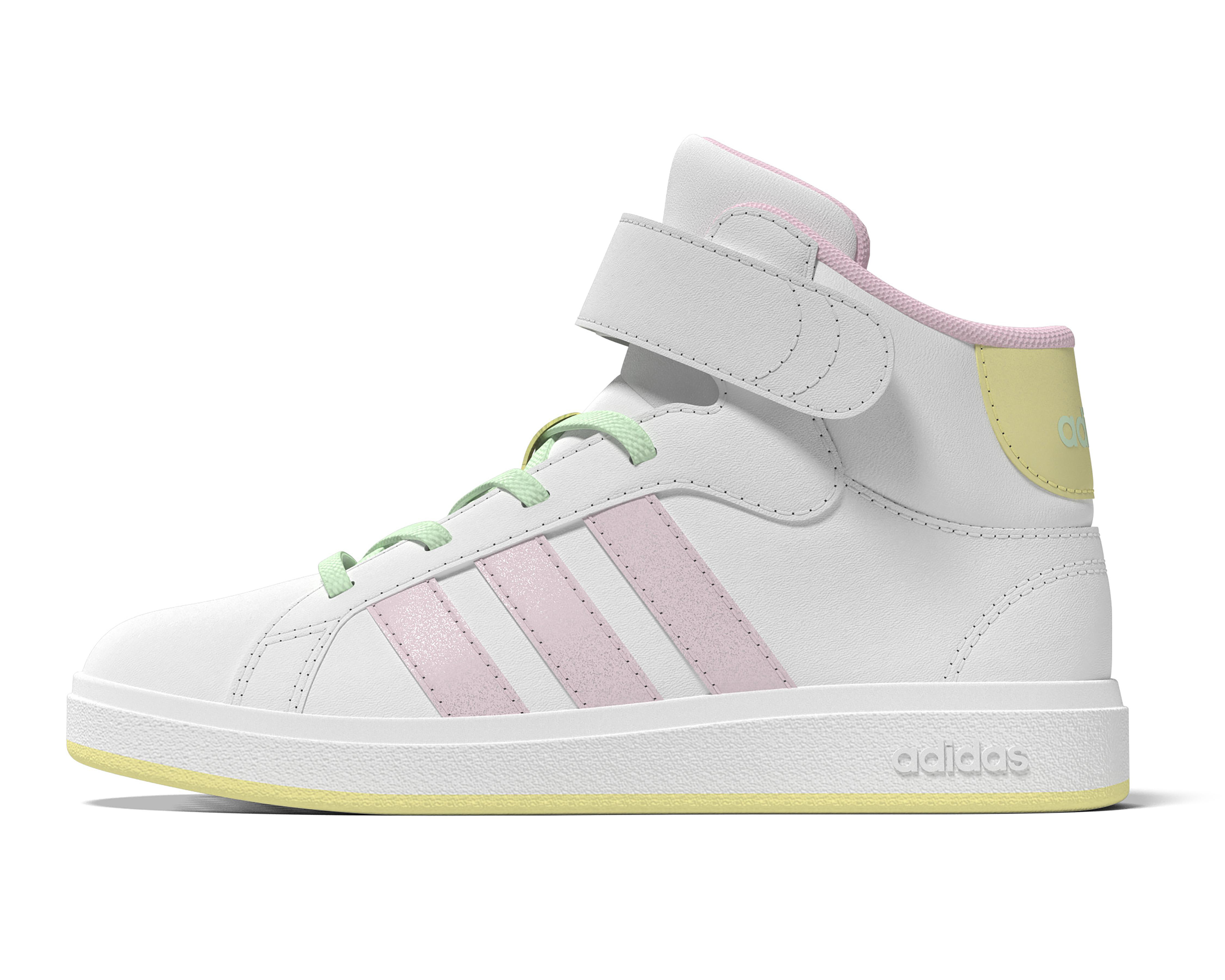 Foto 3 | Tenis Adidas Grand Court Mid para Niña