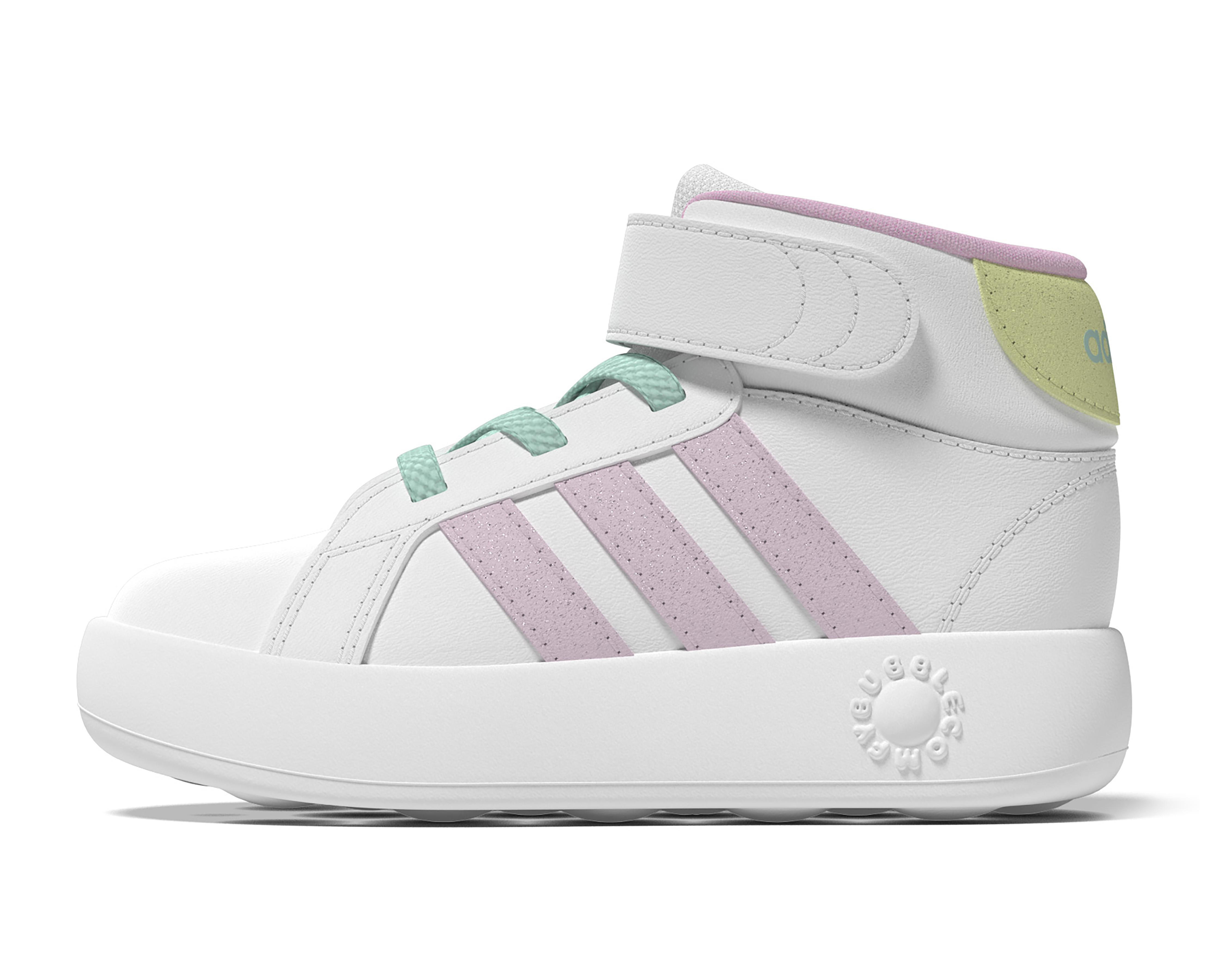 Foto 4 pulgar | Tenis Adidas Grand Court Mid I para Bebé Niña