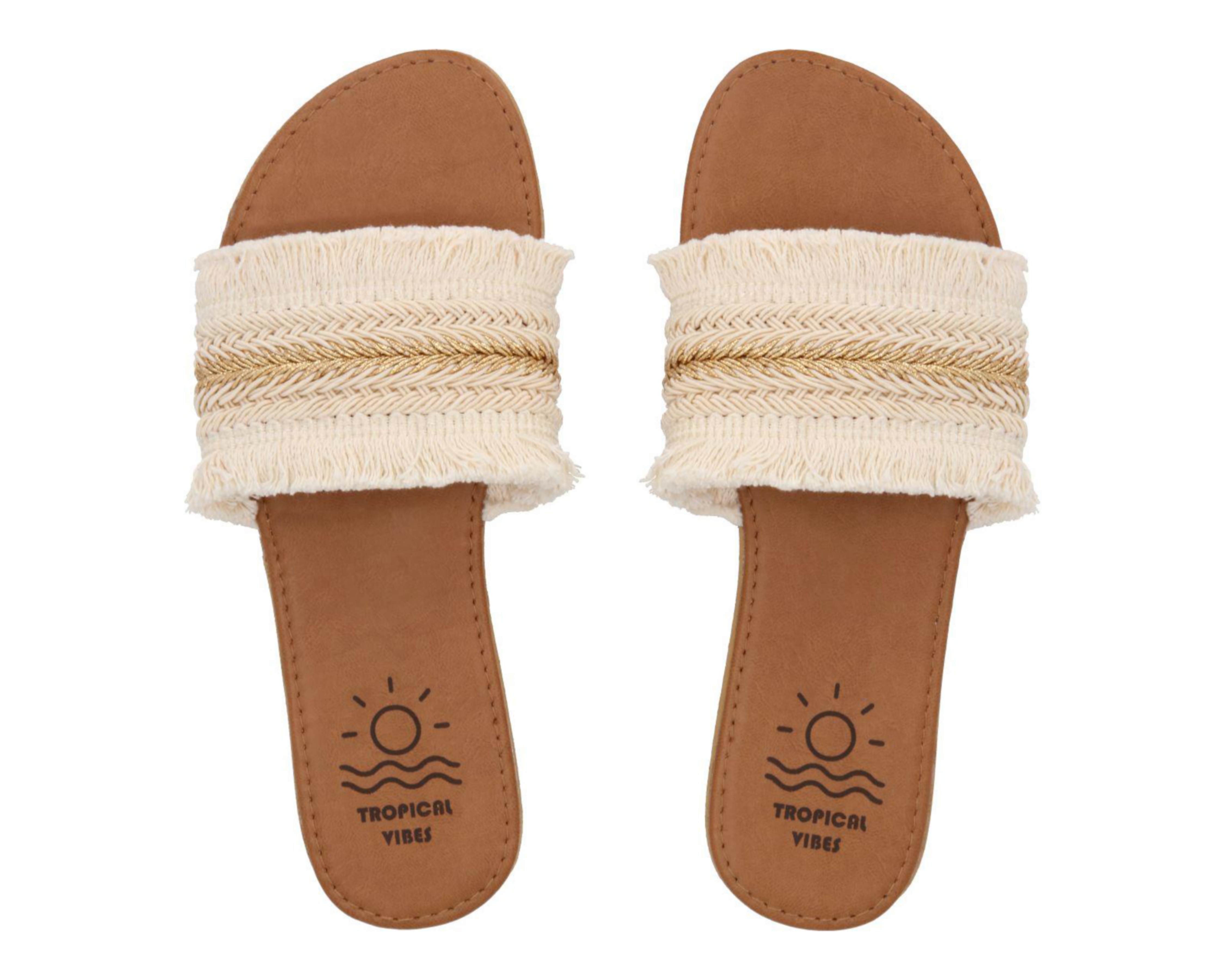 Foto 4 pulgar | Sandalias Casuales Tropical Vibes para Mujer