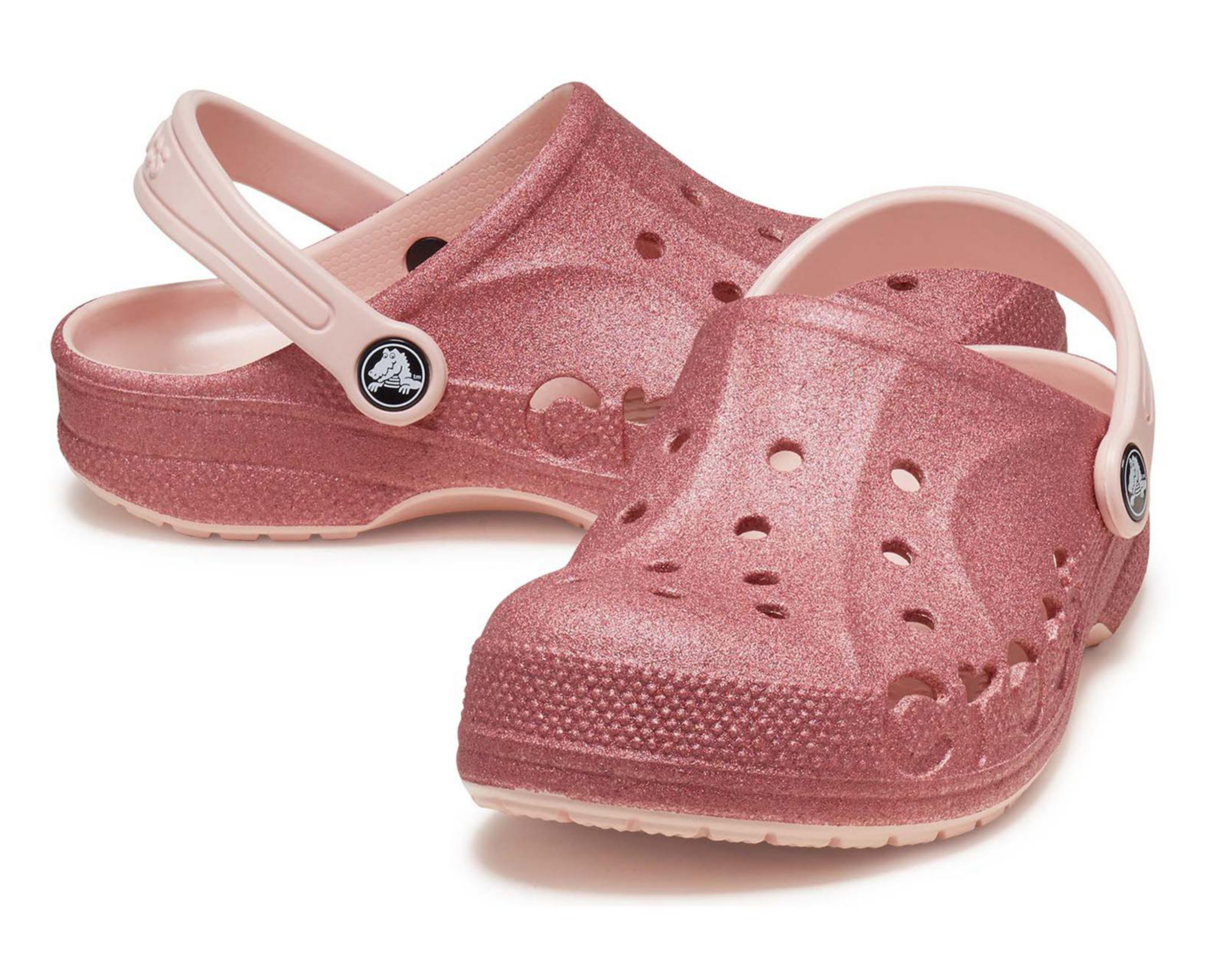 Foto 7 pulgar | Sandalias Crocs Baya Glitter Clog para Niña