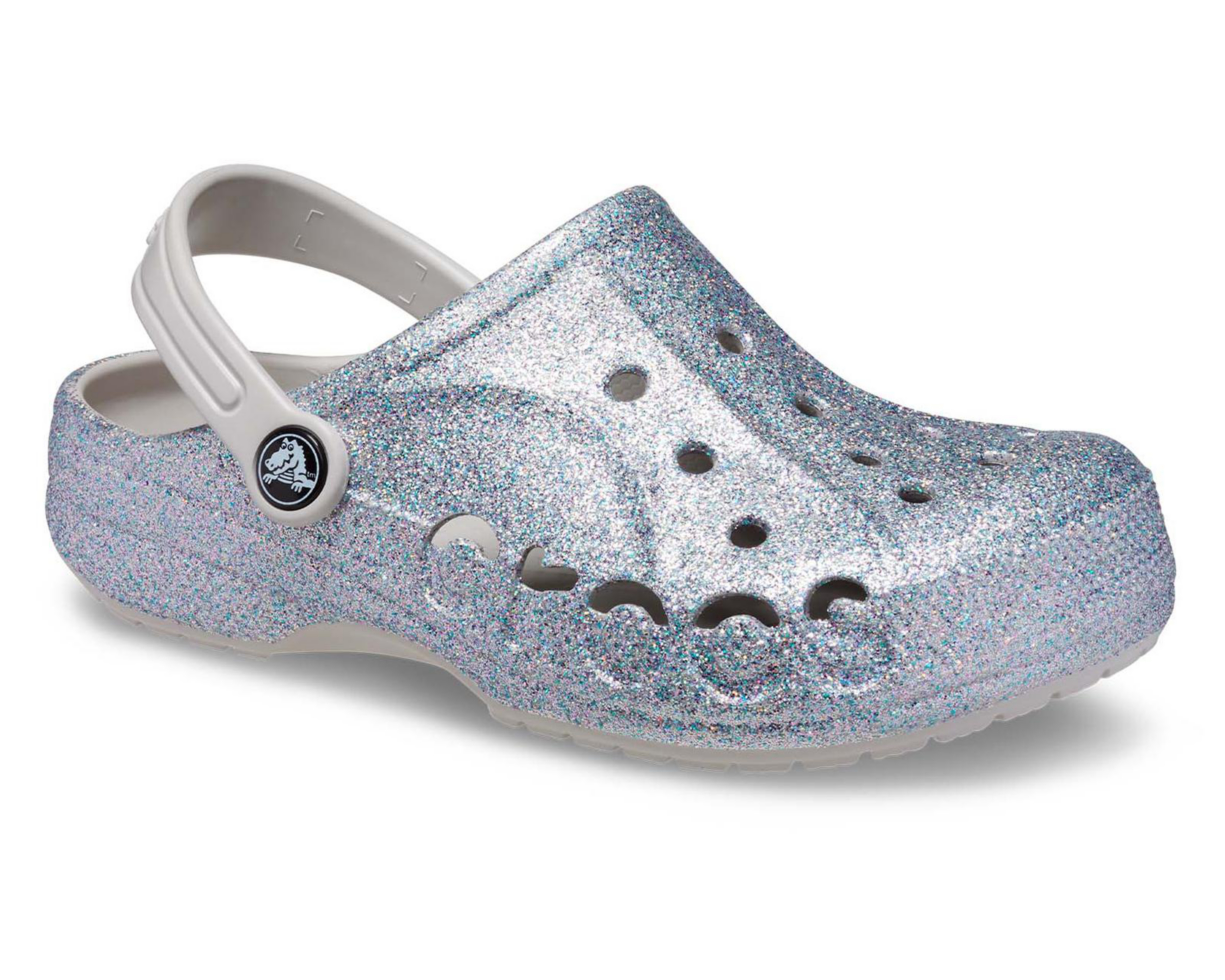 Foto 2 pulgar | Sandalias Crocs Baya Glitter Clog para Niña