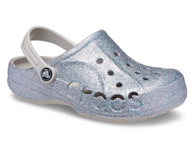 Foto 1 | Sandalias Crocs Baya Glitter Clog para Niña
