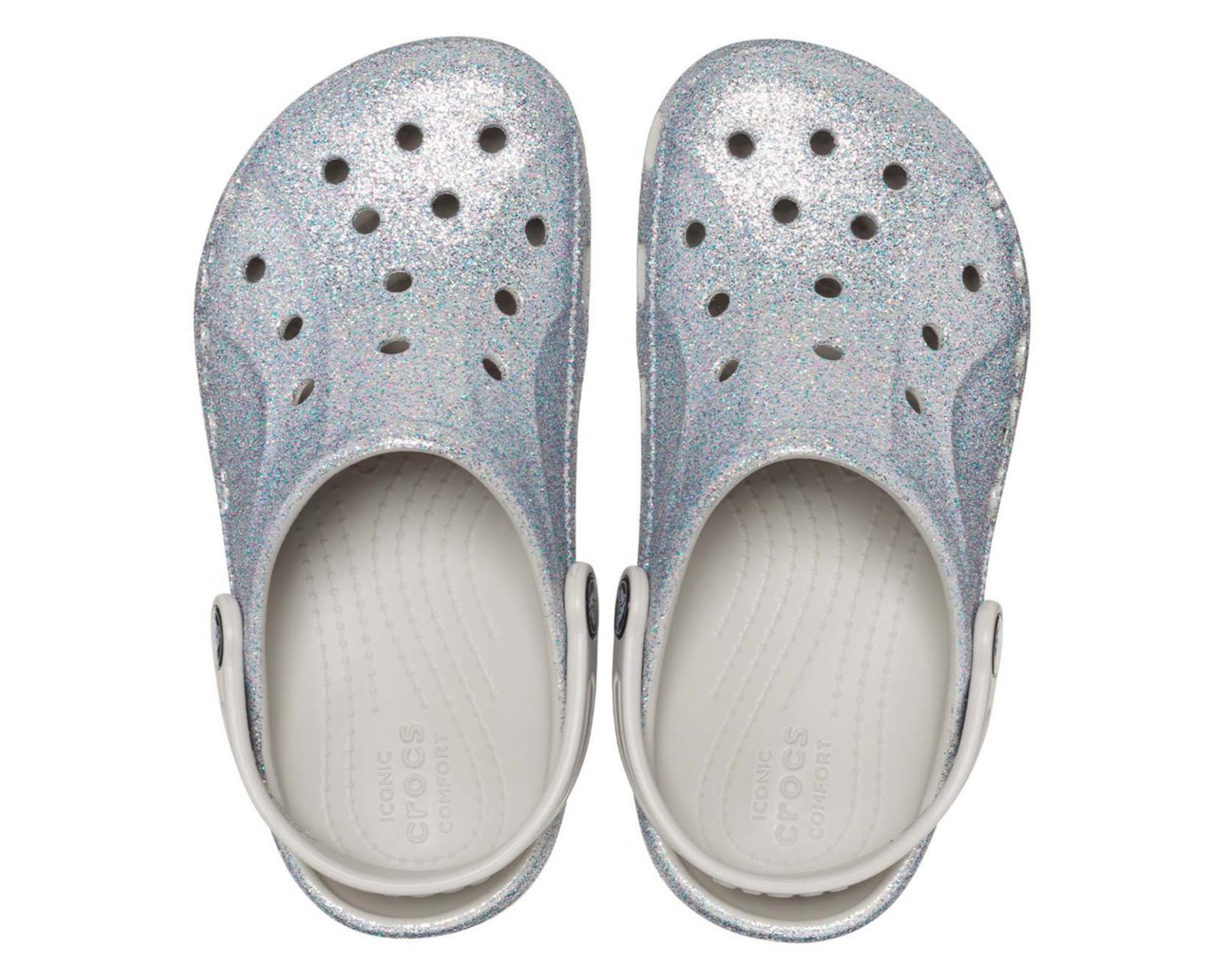 Foto 4 pulgar | Sandalias Crocs Baya Glitter Clog para Niña