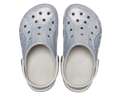 Foto 3 | Sandalias Crocs Baya Glitter Clog para Niña