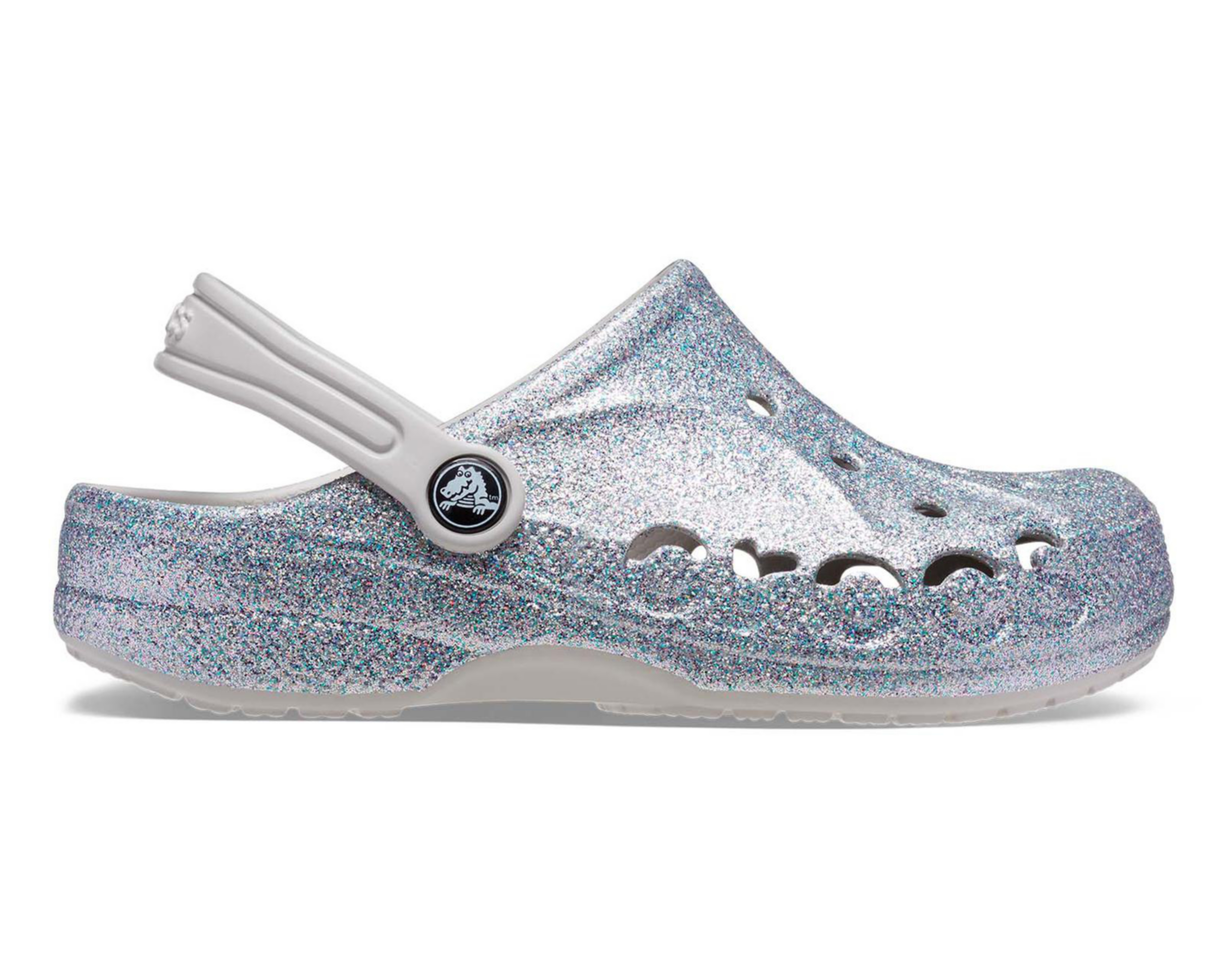 Foto 5 pulgar | Sandalias Crocs Baya Glitter Clog para Niña