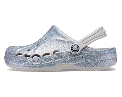 Foto 5 | Sandalias Crocs Baya Glitter Clog para Niña